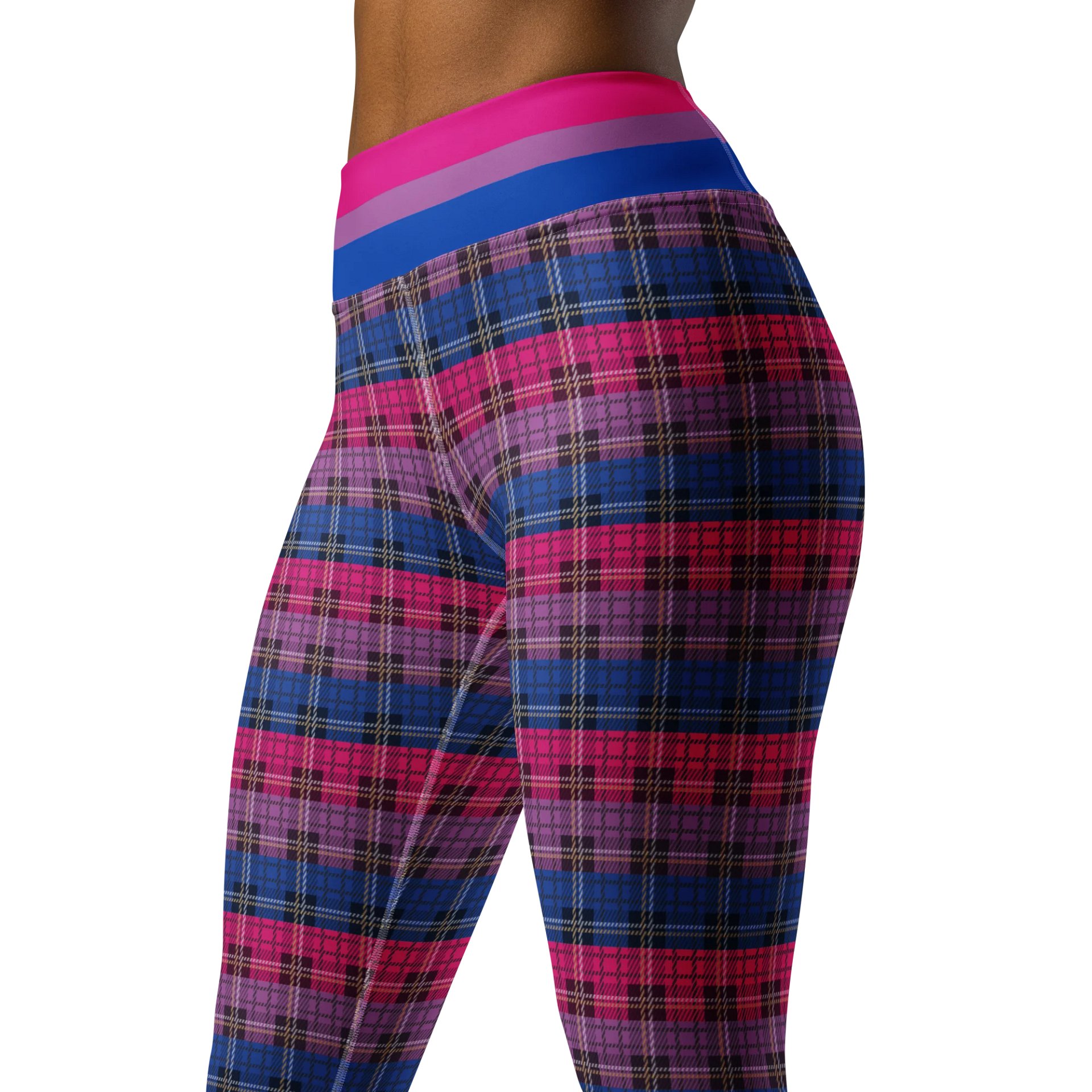 Bisexual Pride Plaid Leggings product image (4)