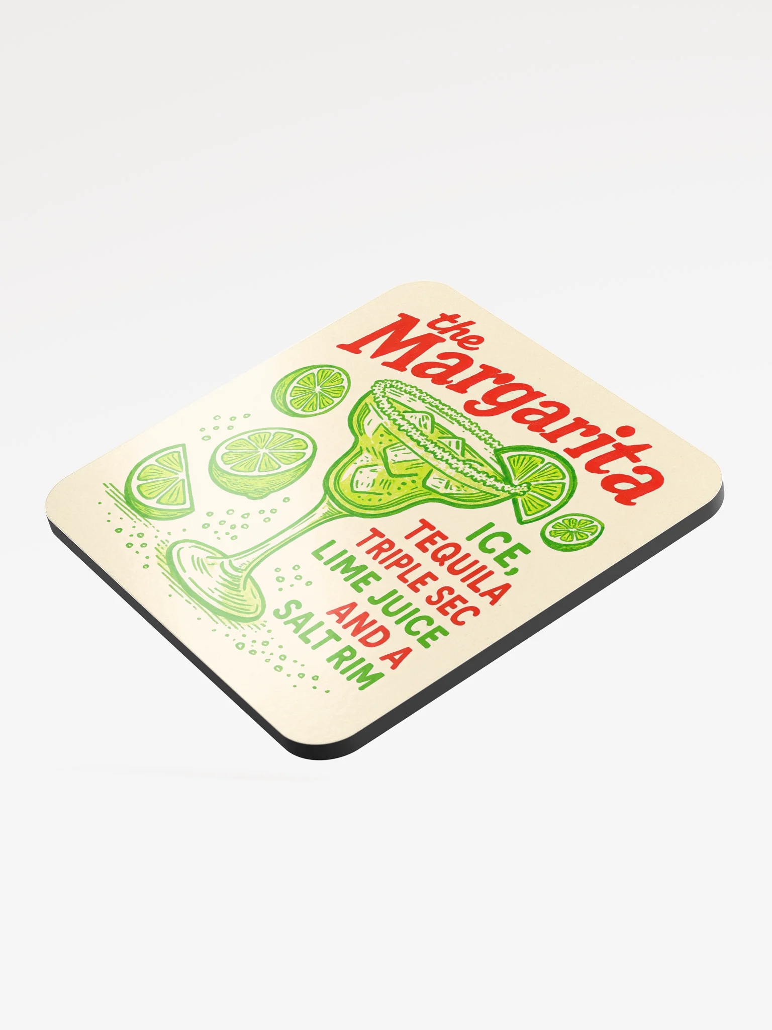 Margarita Cocktail Coaster – Vibrant Retro Barware product image (3)