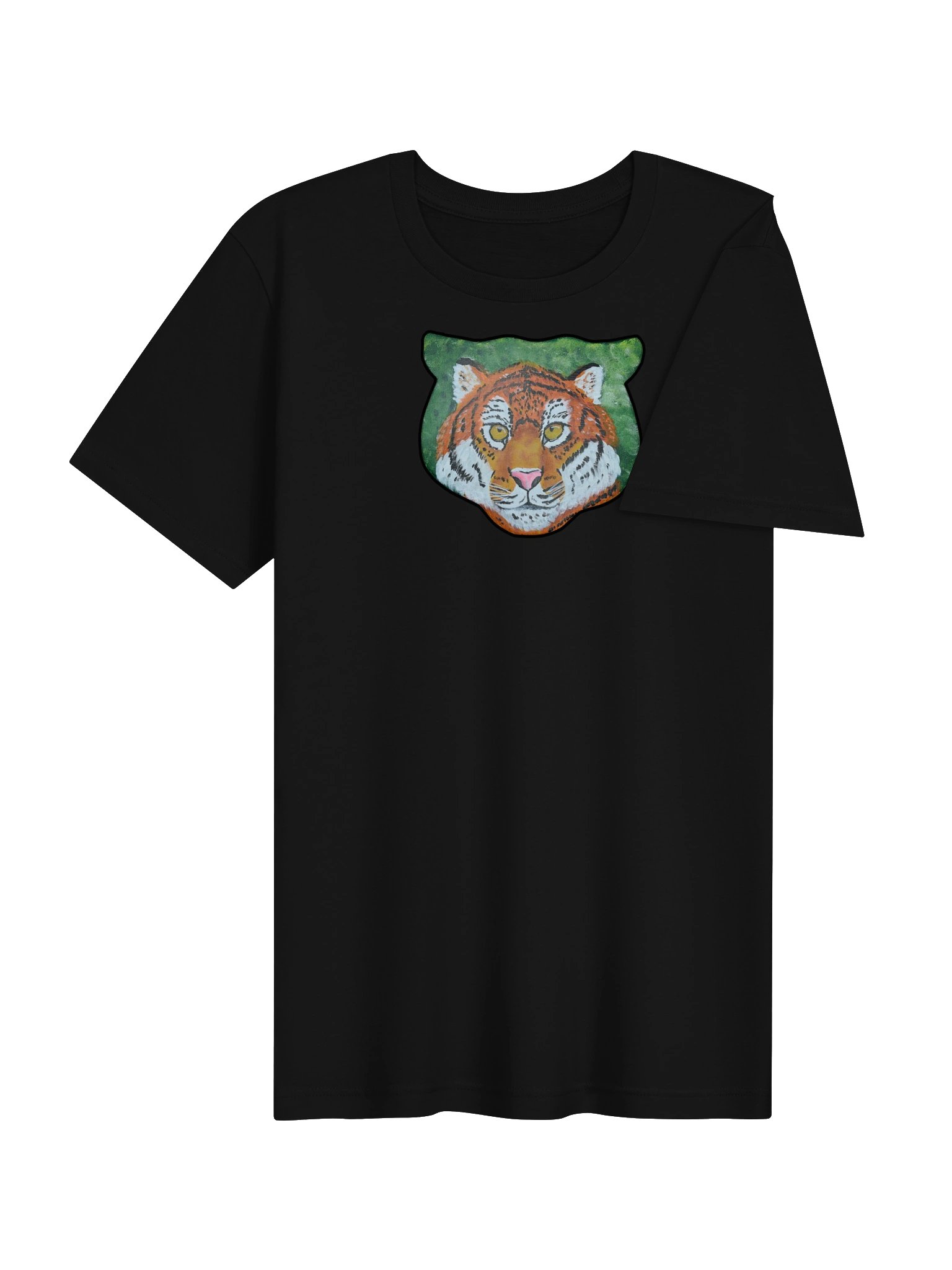 Tiger Portrait Painting Print - Bella+Canvas Tee product image (4)