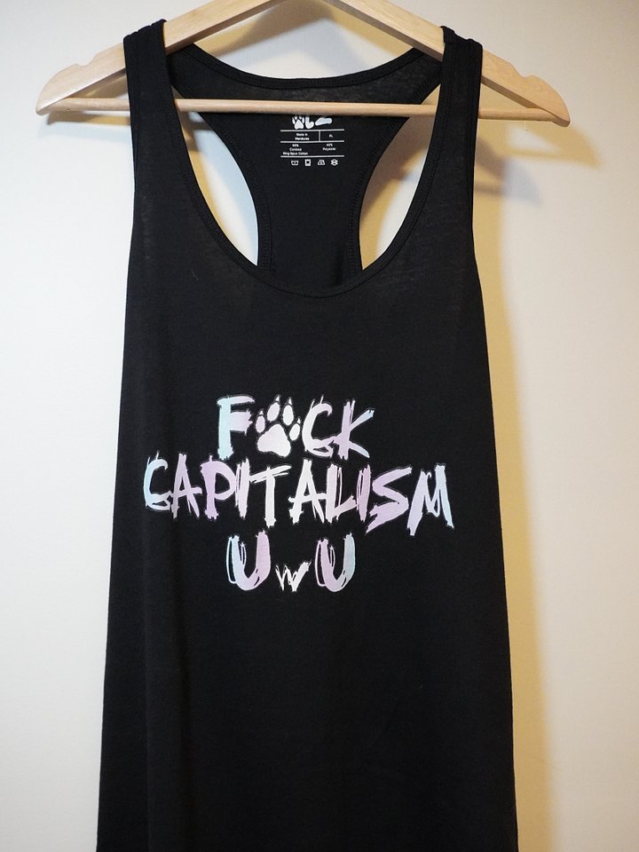 F*ck Capitalism UwU Racerback Tank Top product image (1)