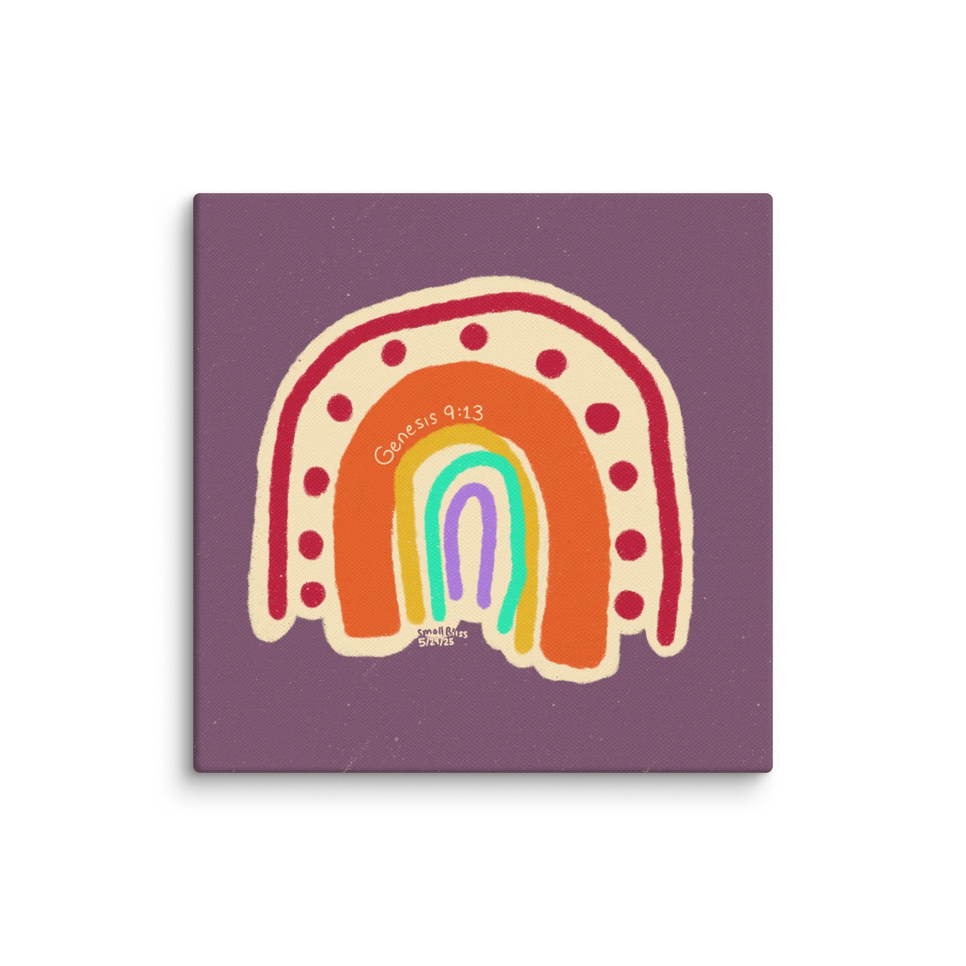 Doodley Boho Rainbow Canvas product image (1)