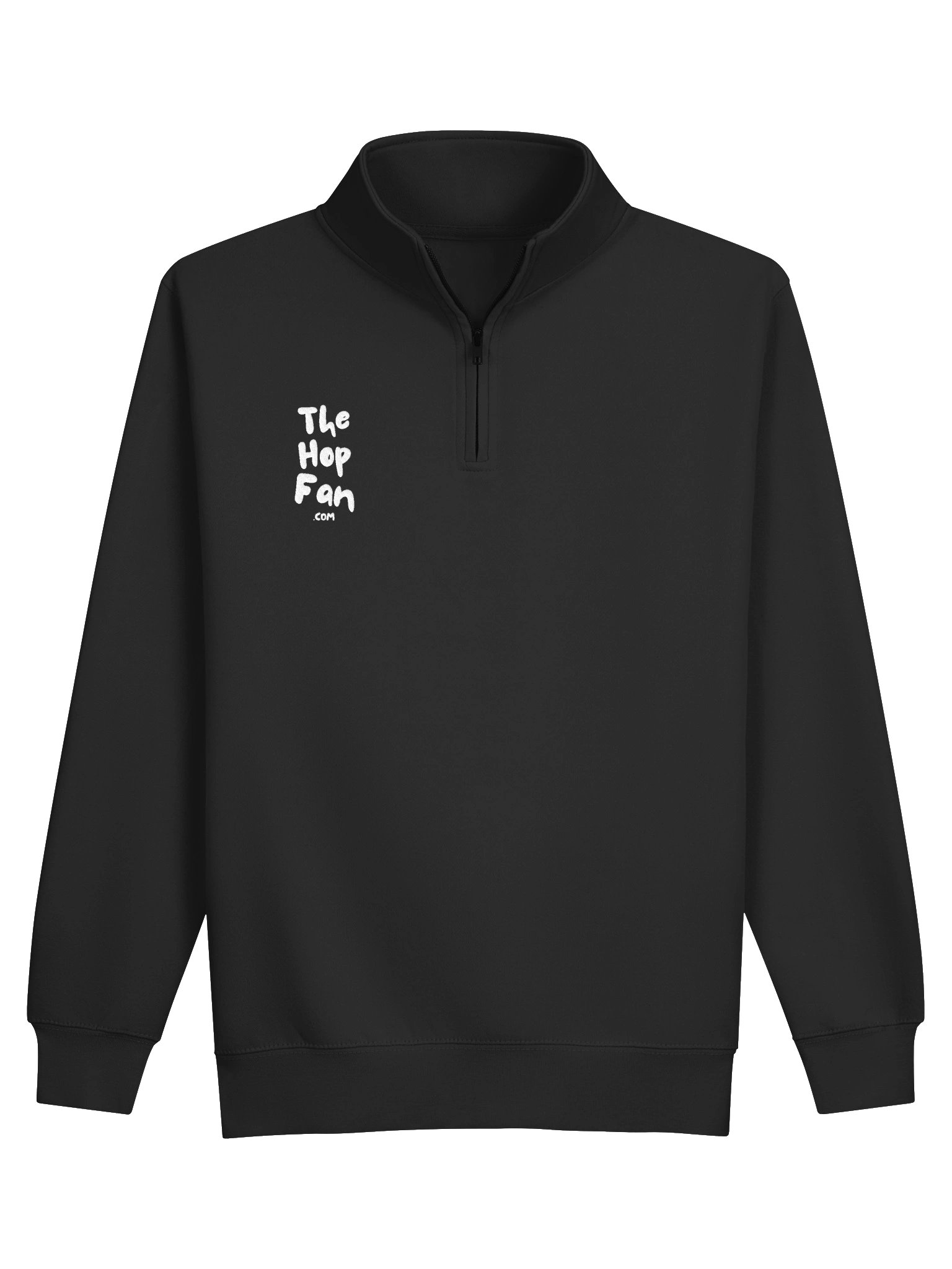 Copy of Logo Quarter Zip (Black - White) product image (1)