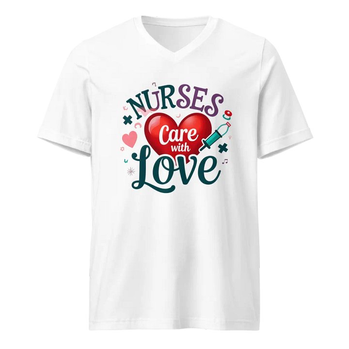 Nurse Love: Illustrated V-Neck T-Shirt product image (5)