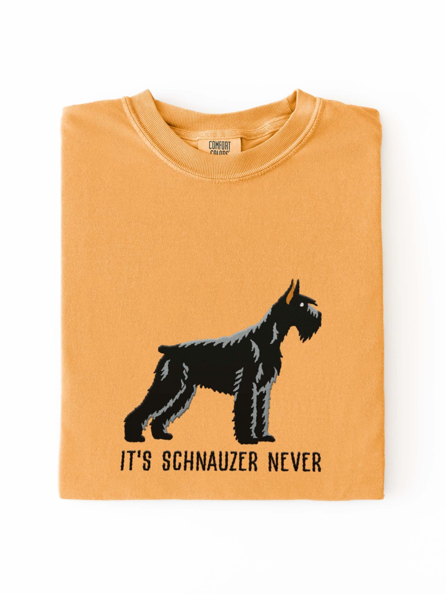 It's Schnauzer Never T-Shirt(Embroidered) of a Giant Schnauzer(Black) product image (2)