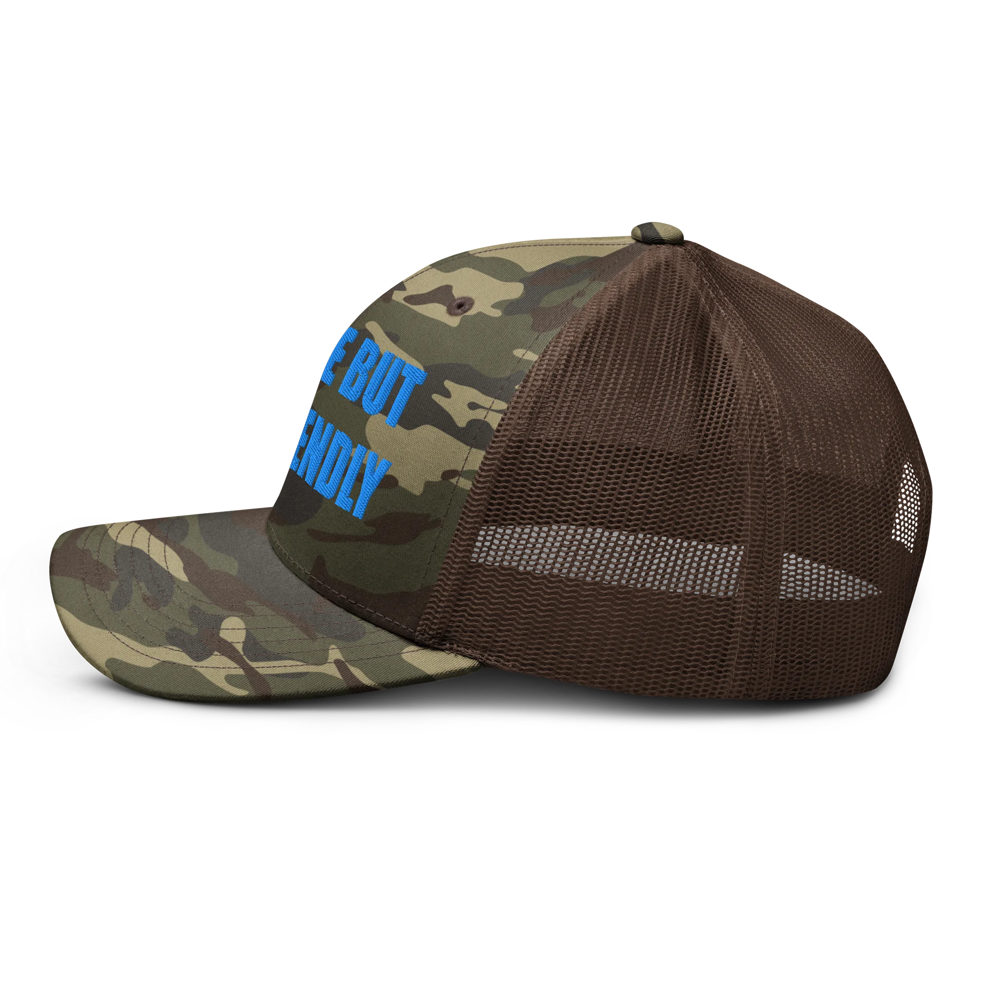 SINGLE BUT UNFRIENDLY BLUE CAMO HAT product image (3)