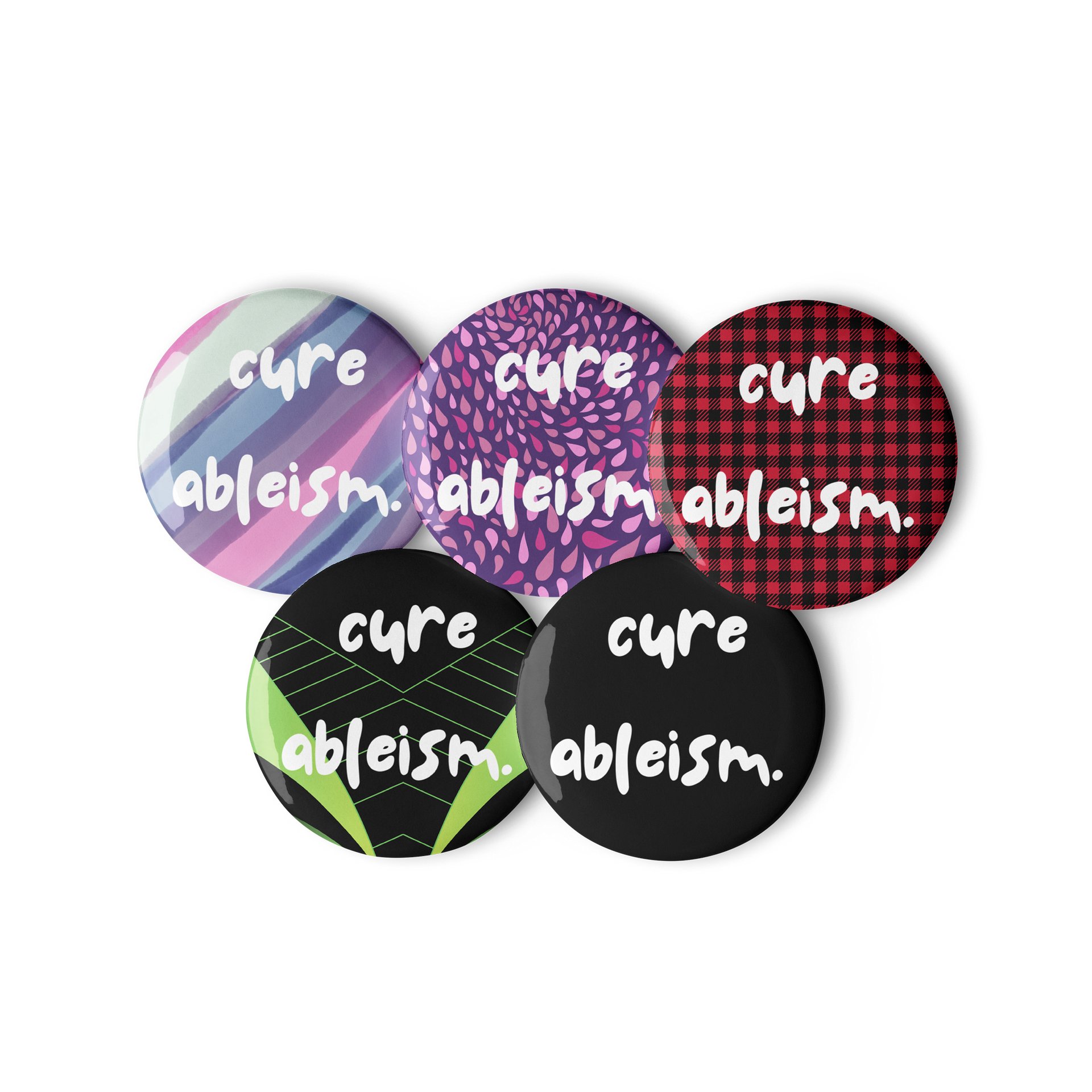 Cure Ableism button product image (2)