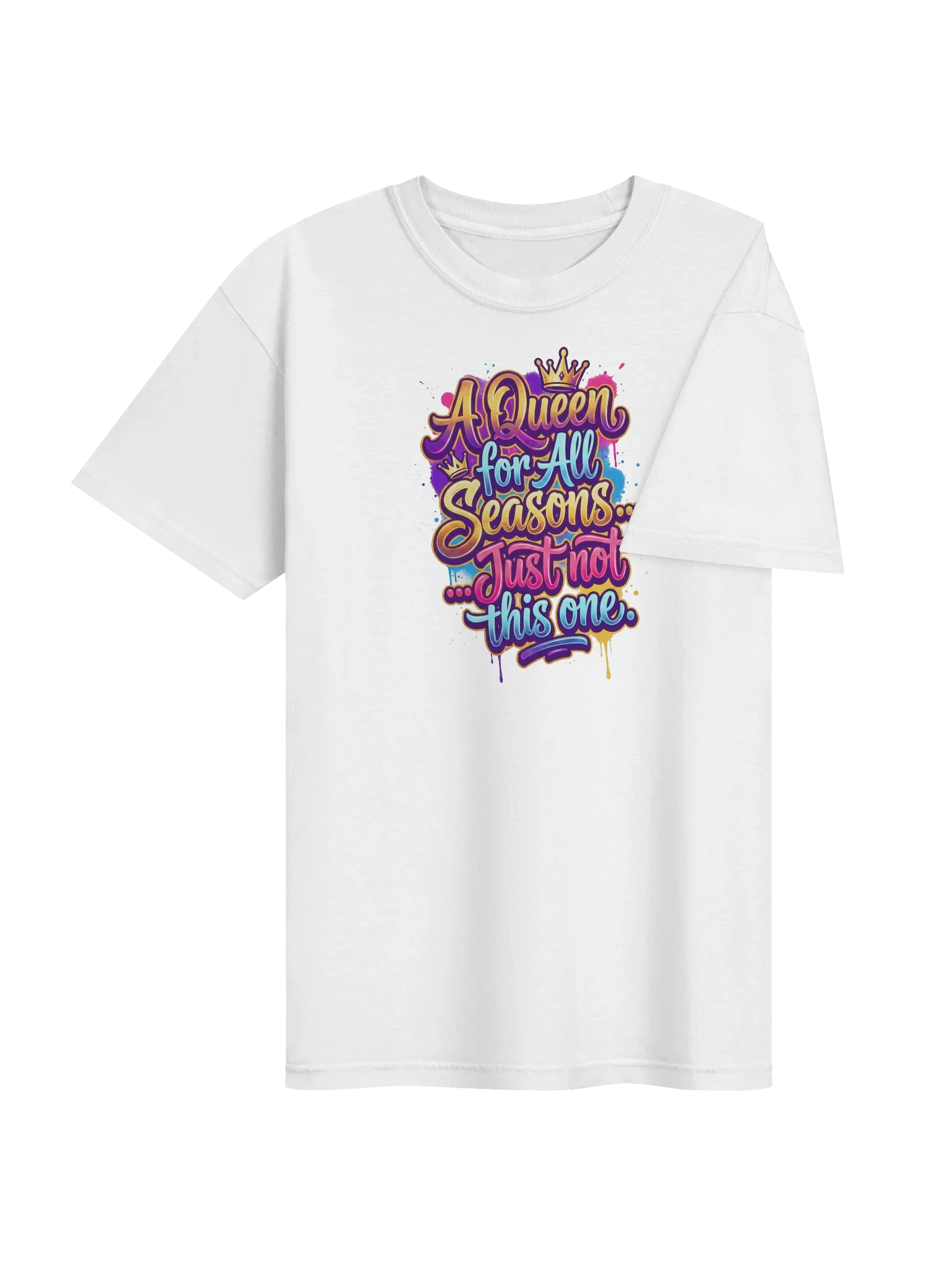 "Queen for All Seasons" Double-Sided Graffiti Heavyweight Tee product image (4)