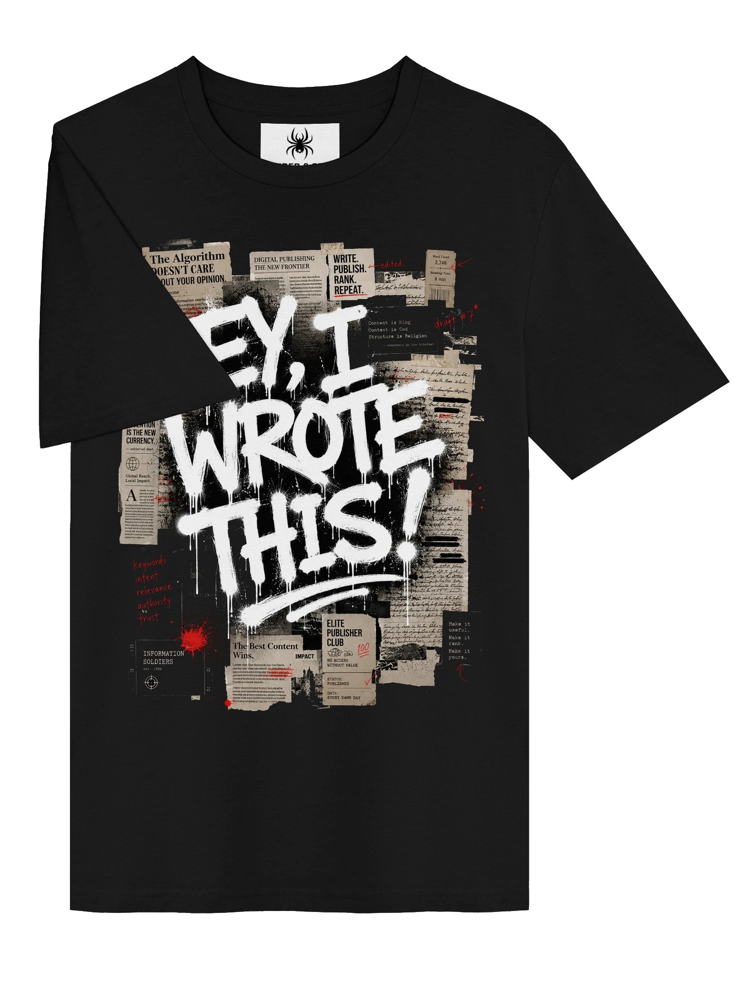 "EY, I WROTE THIS!" Tee – Content Writer & SEO Shirt | Human-Written product image (27)