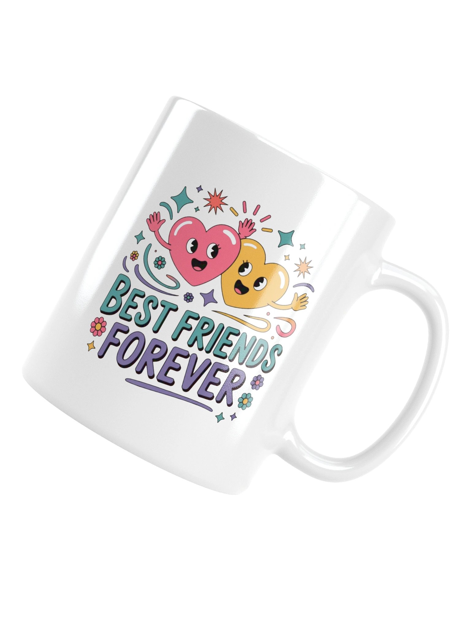 Best Friends Forever Heart Duo Coffee Mug product image (18)