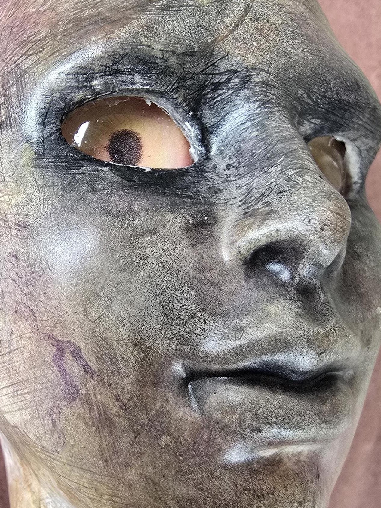 Two foot tall doll, ceramic doll, MADE TO ORDER "Zombie Brain" product image (3)