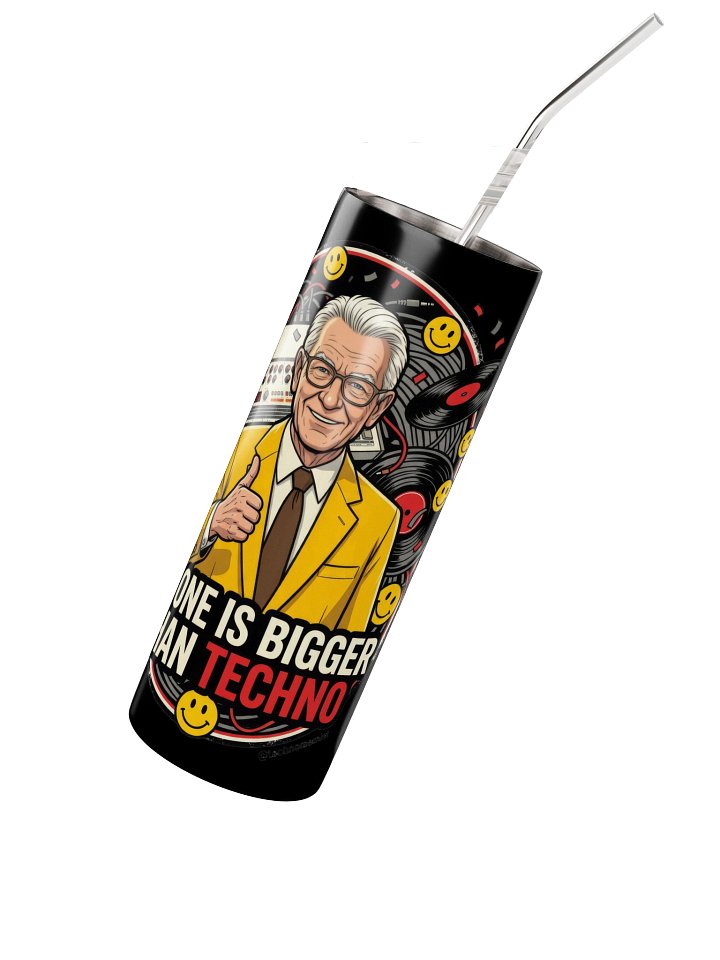No One Is Bigger Than Techno Water Bottle product image (2)
