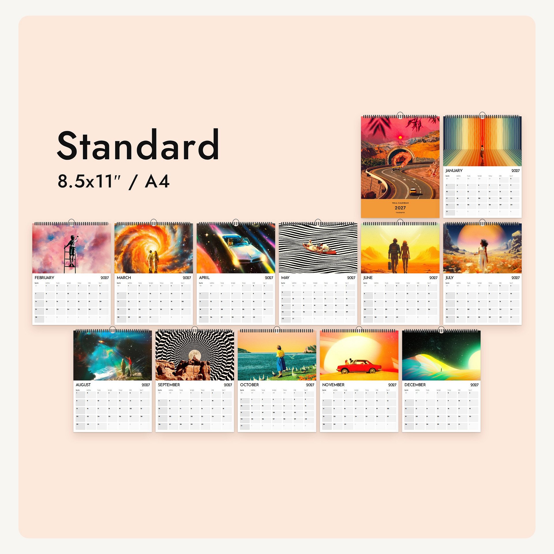 Cosmic Rainbows 2027 Calendar product image (10)