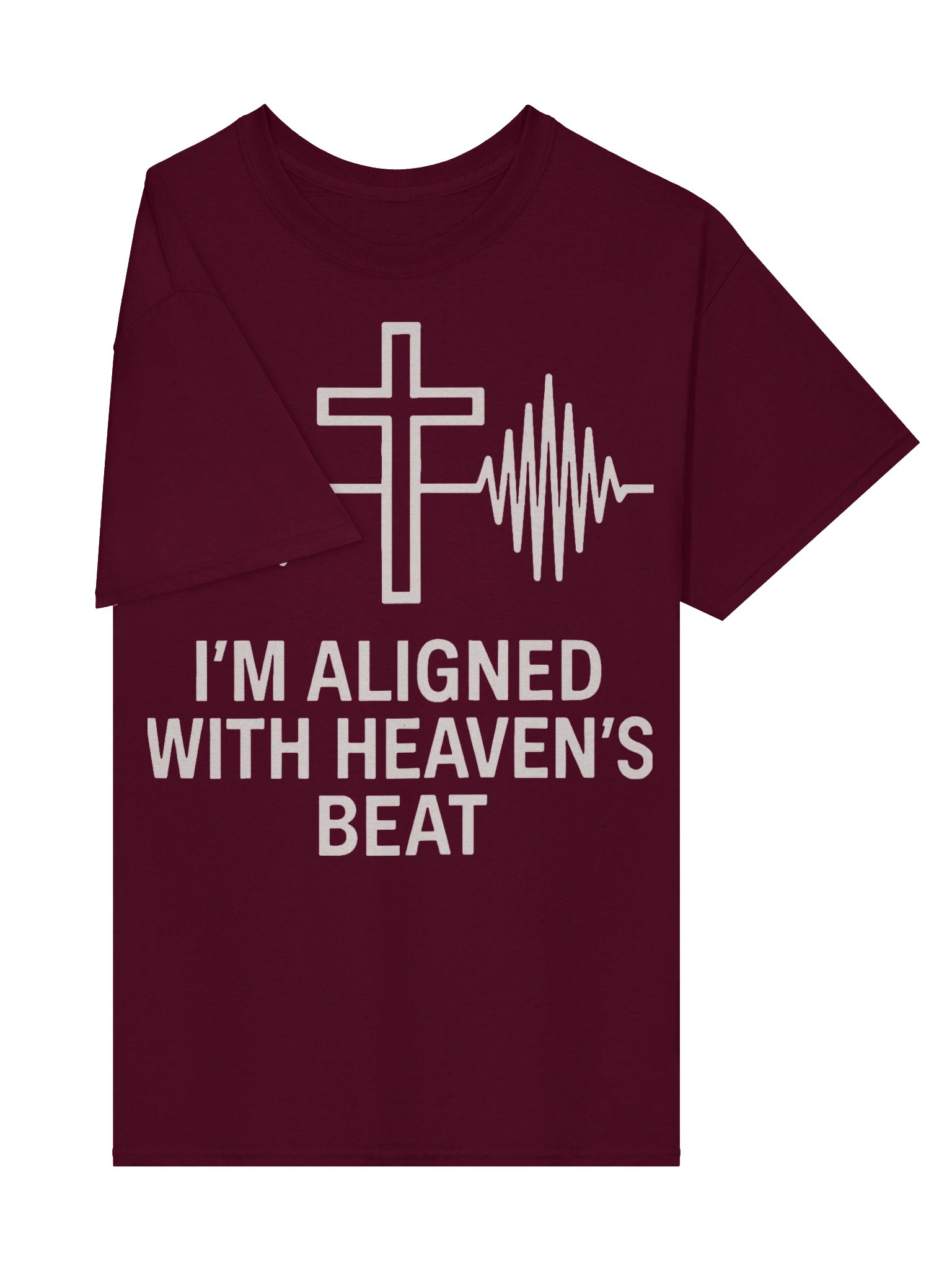 I’m Aligned With Heaven’s Beat Christian T-Shirt | Faith, Worship & Spiritual Alignment Tee product image (32)
