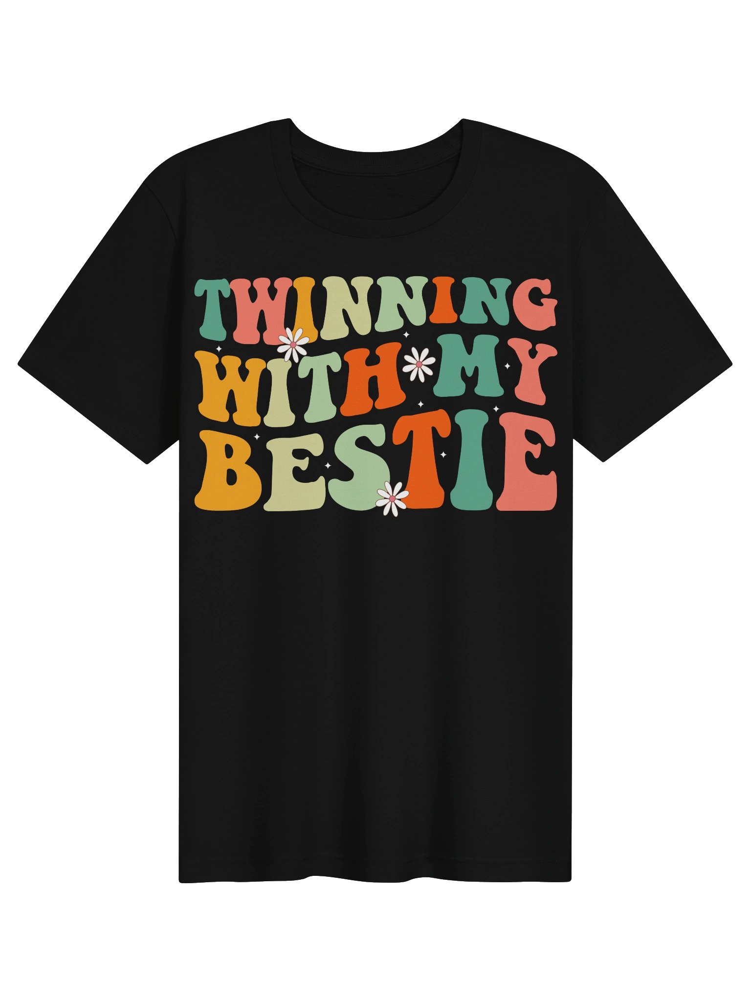 Funny Twin Matching Twins Day Friend Twinning With My Bestie T-shirt product image (1)