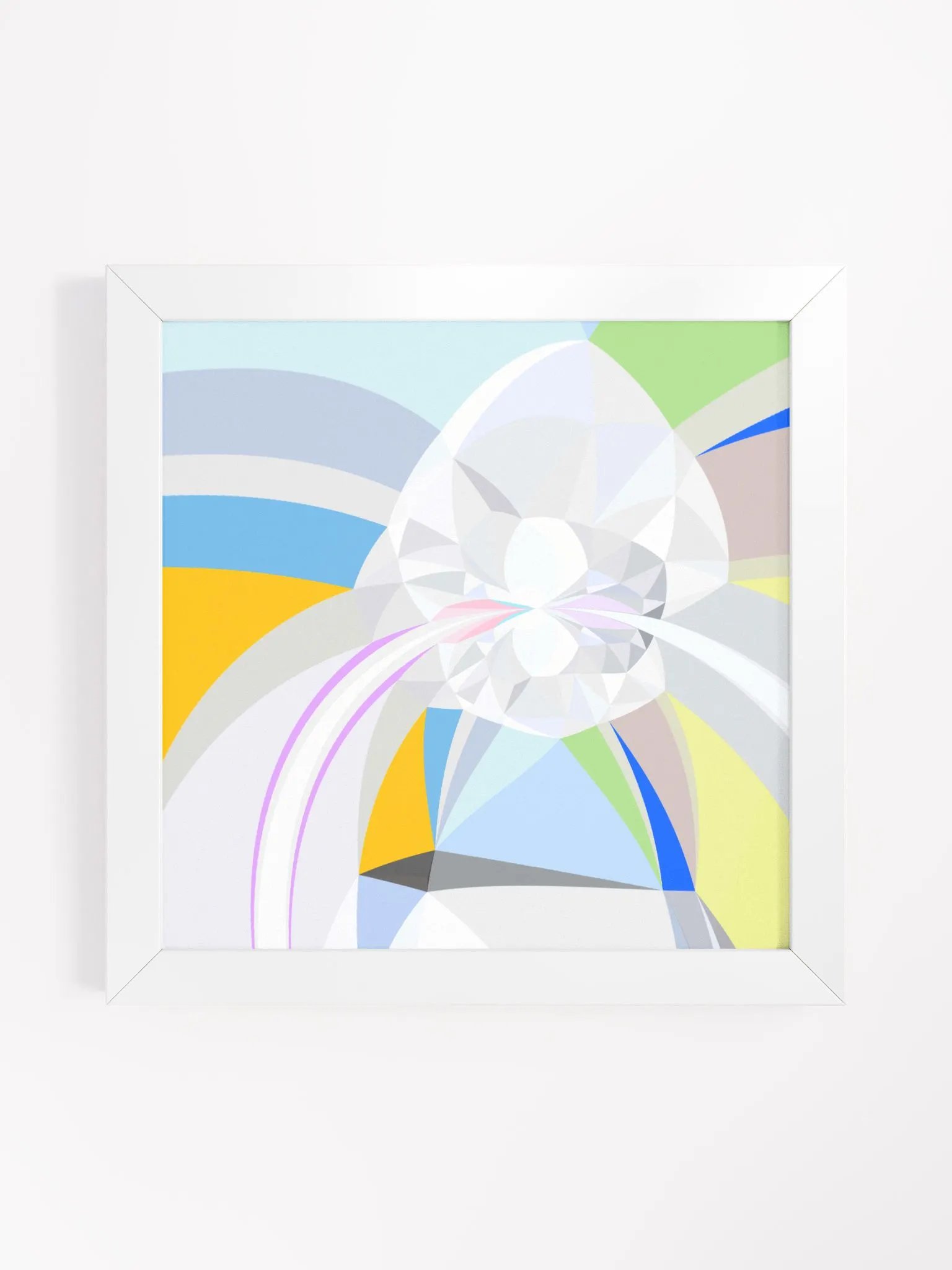 DIAMOND/CRYSTALS by Pixelliitist [Framed Print] product image (1)