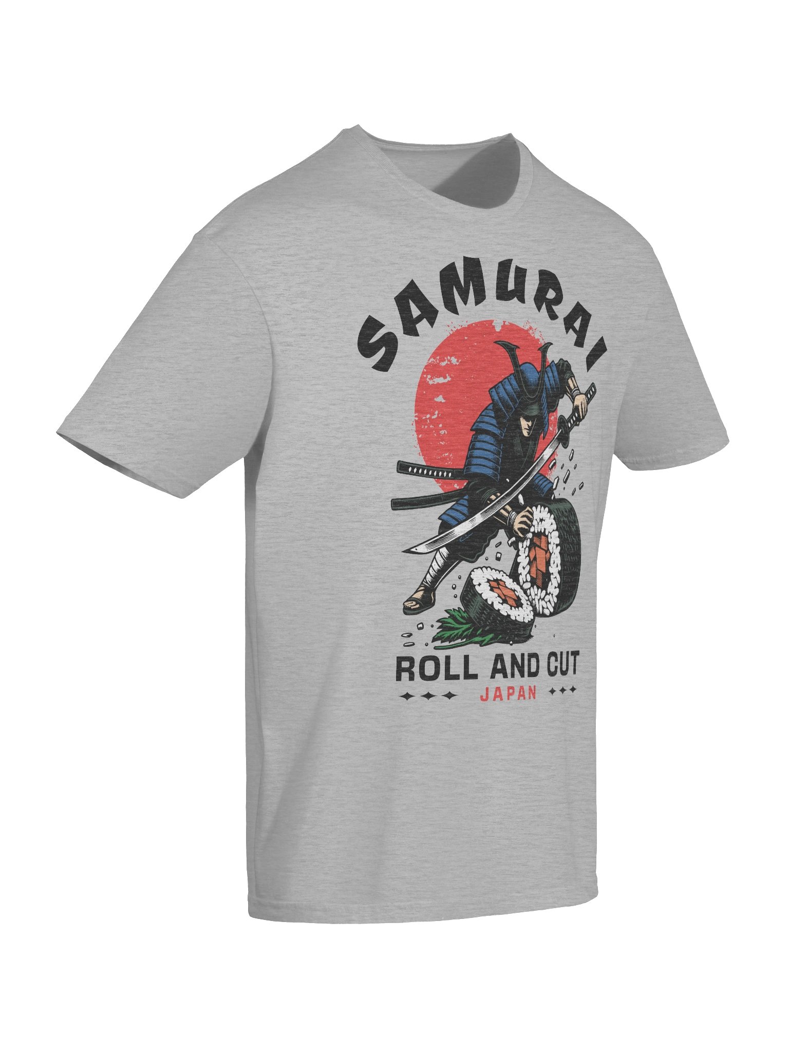 Samurai Roll and Cut Sushi T-Shirt - Gildan Softstyle product image (7)