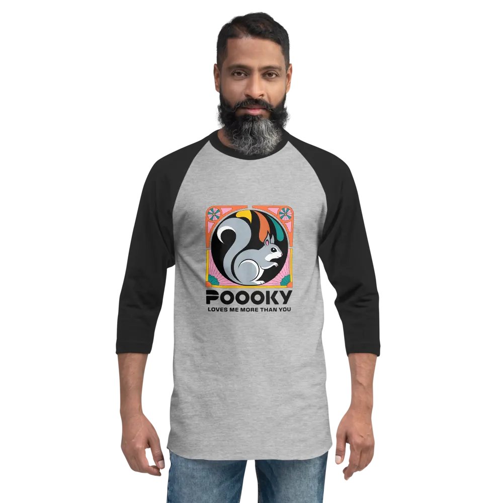 Pooky's Colorful Squirrel Raglan Tee product image (2)