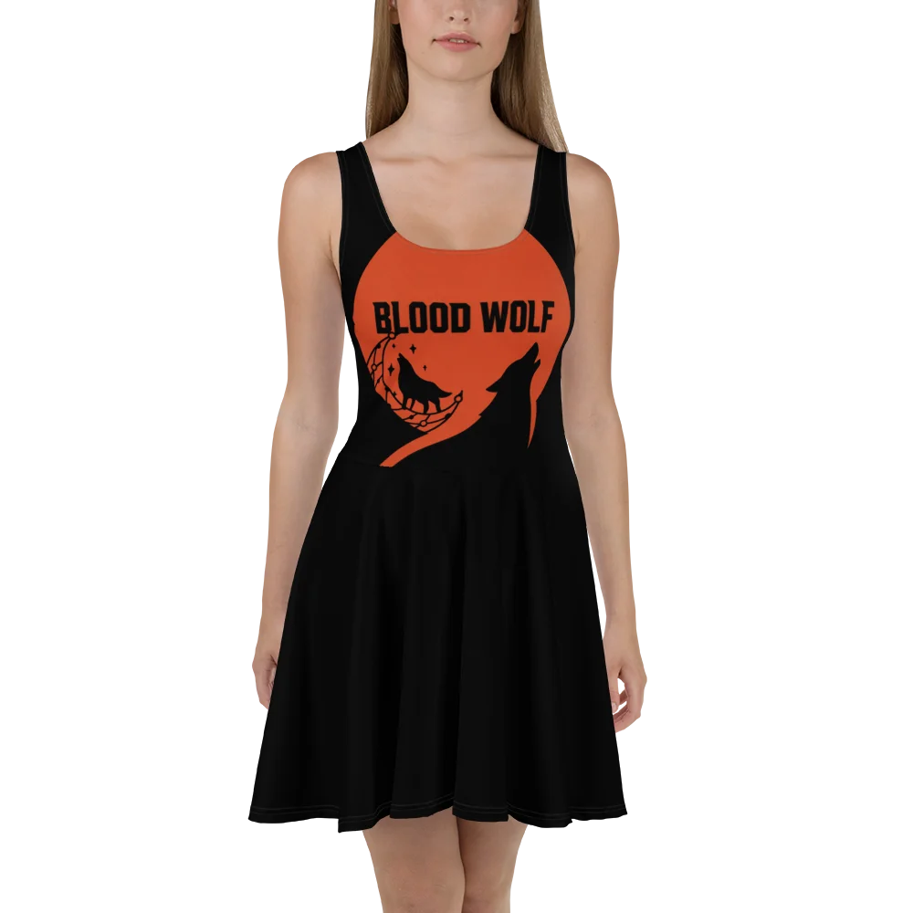 Blood Wolf Moon Skater Dress product image (2)