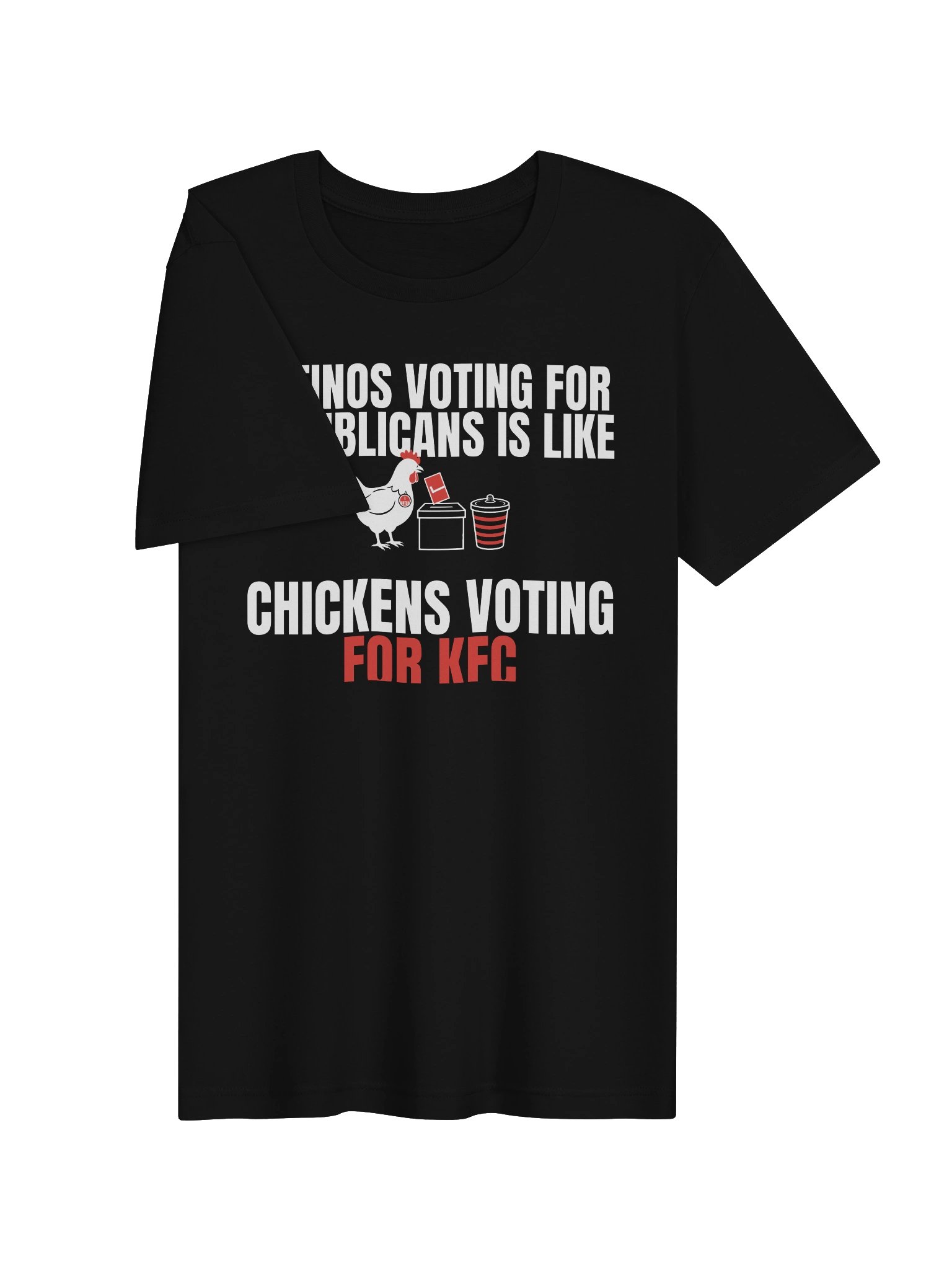 Chickens Voting for KFC Tee (Dark Colors) product image (6)
