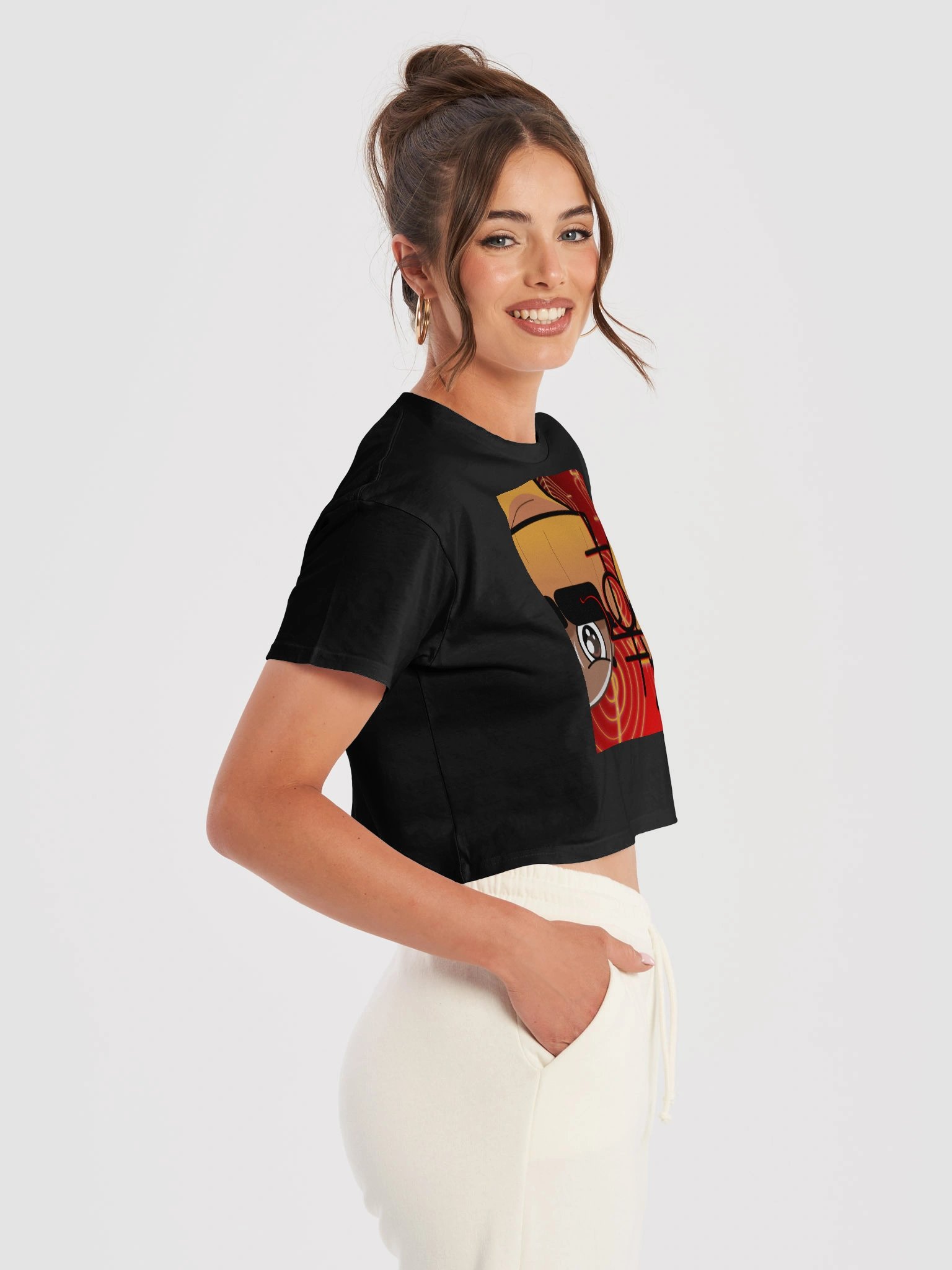 THOUGHT CRIMEZ FIRE ELEMENT CROP TOP product image (5)