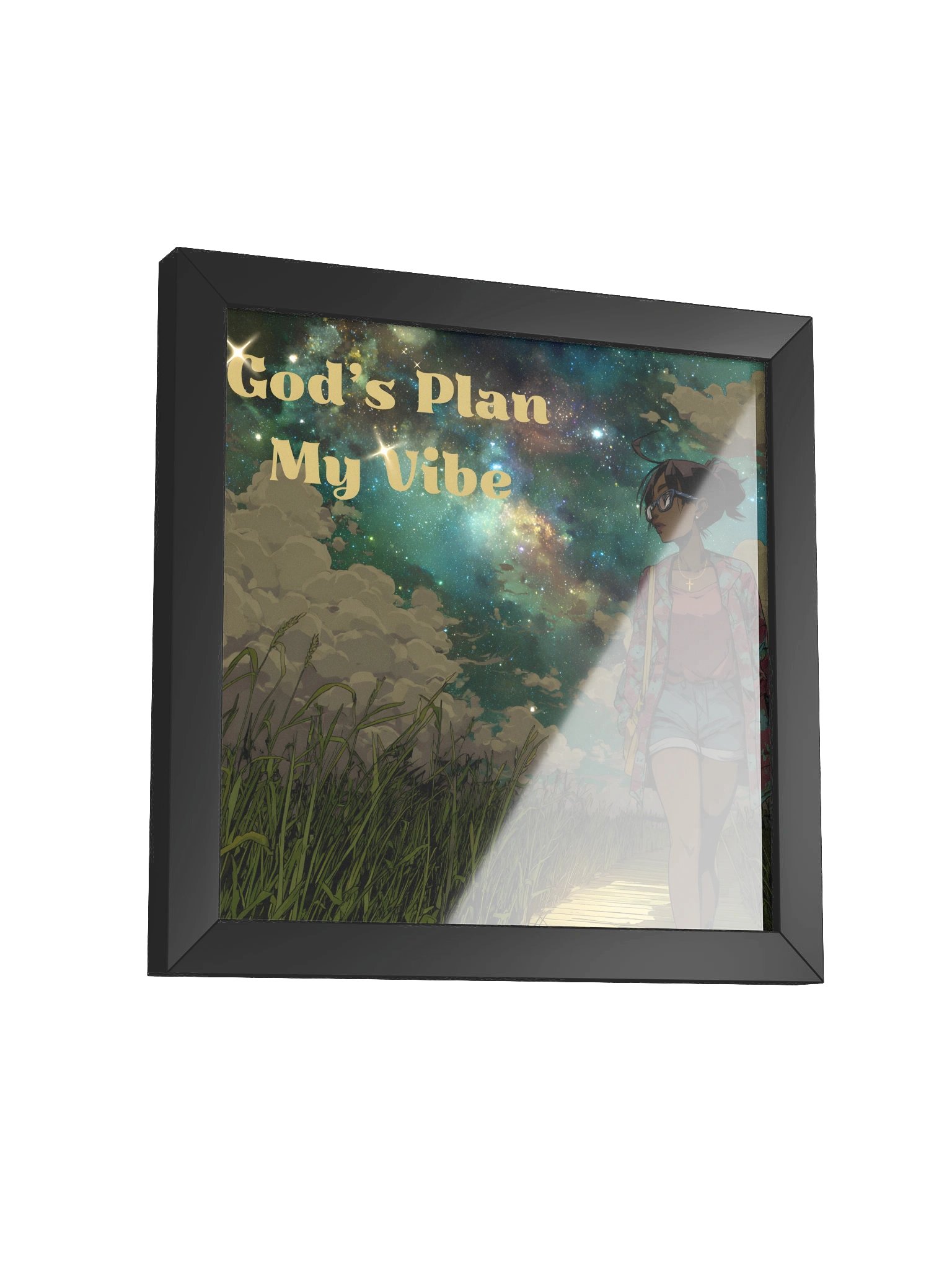 God’s Plan, My Vibe – Faith & Confidence Aesthetic Wall Art product image (25)