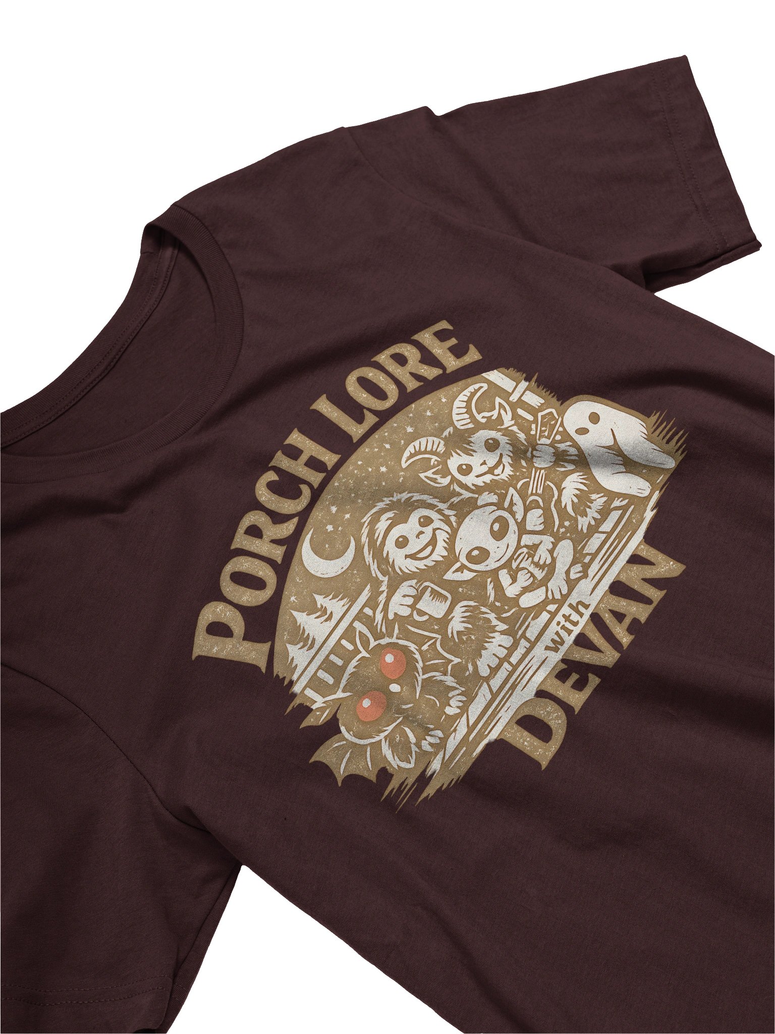 CUTIE CRYPTIDS OUTLINE SUPER SOFT T-SHIRT product image (3)