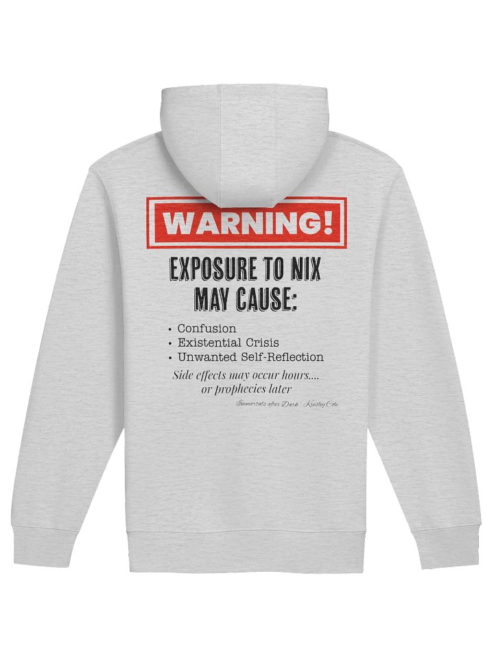 Nix Exposure Warning Zip-Up Hoodie- Light Colors product image (5)