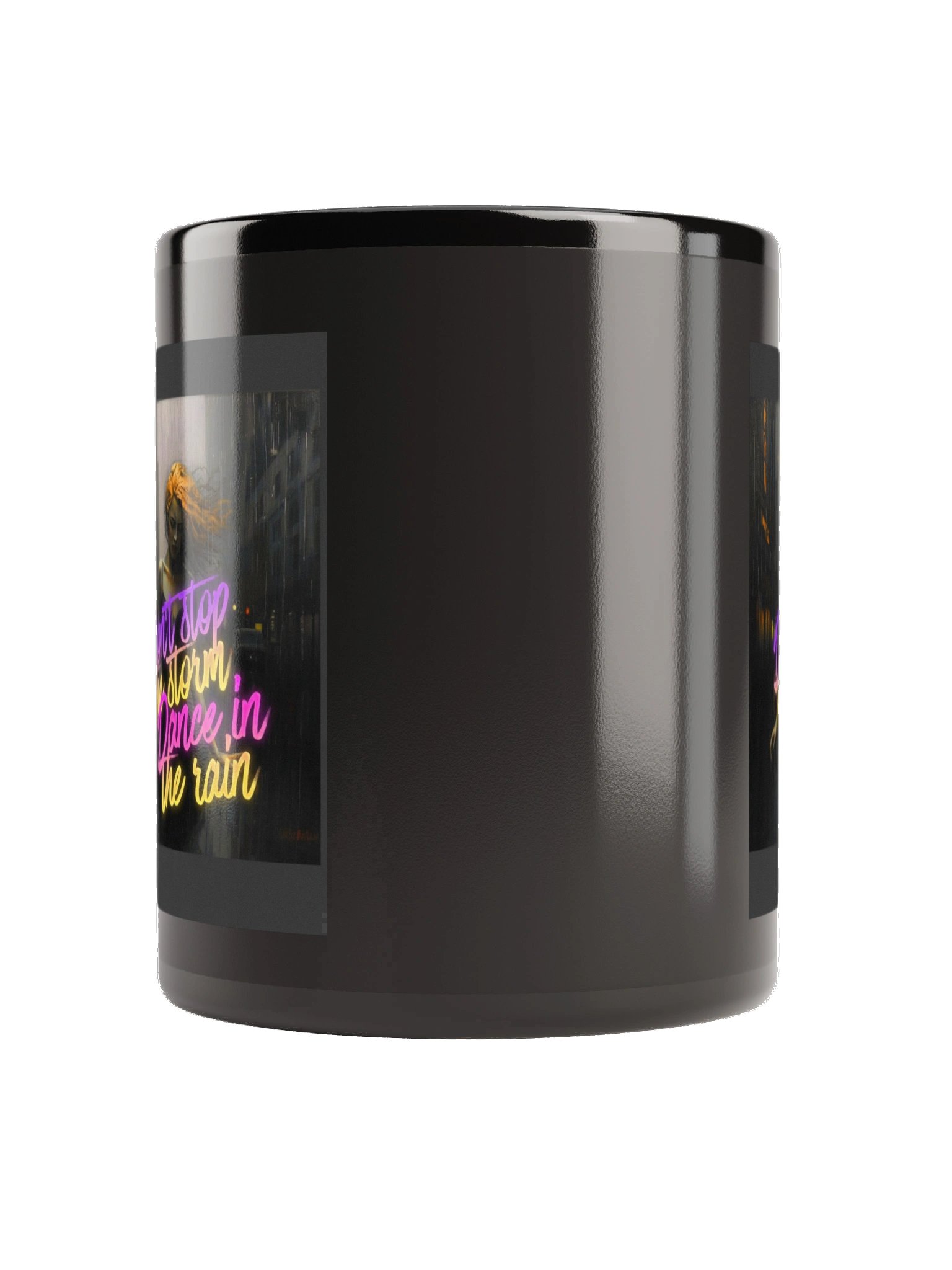Mind Matter- Dance in the Rain -mug, black product image (2)