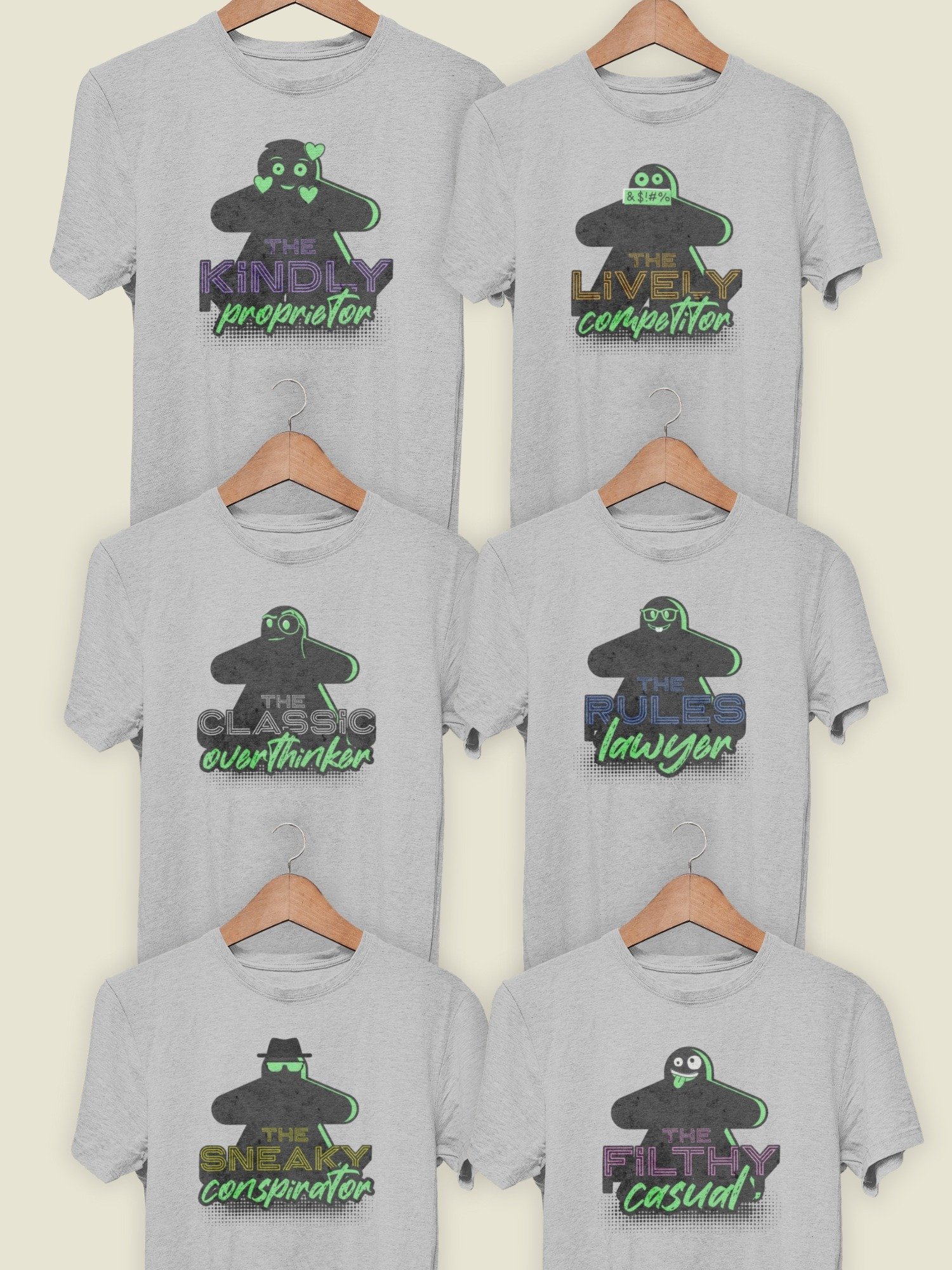 Board Gamer Personality Shirt, Board Game Night Group T-shirt, Lively Competitor product image (4)