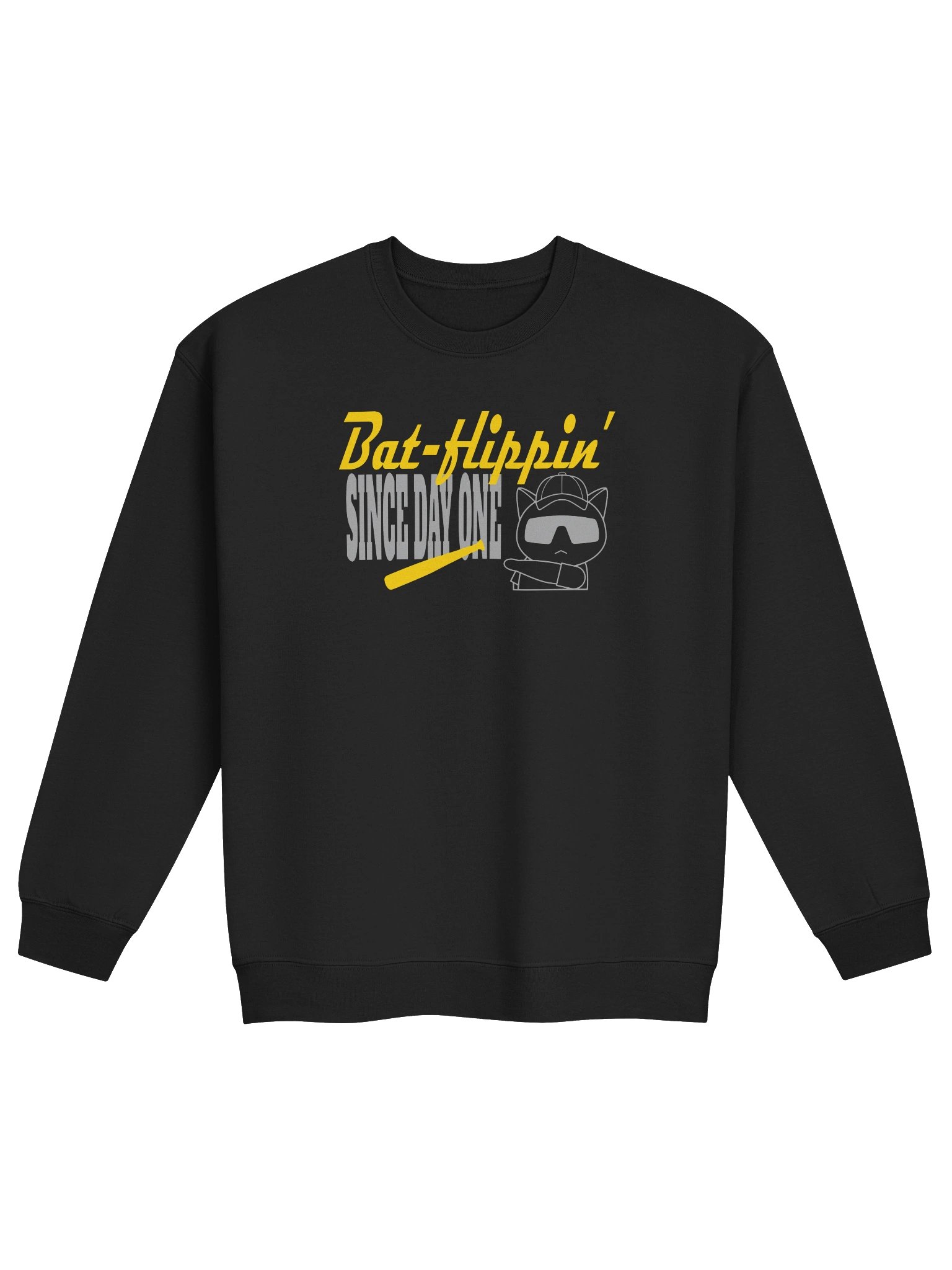 Baseball Cat (Bat-flippin' Since Day One) - Unisex Adult Sweatshirt product image (1)