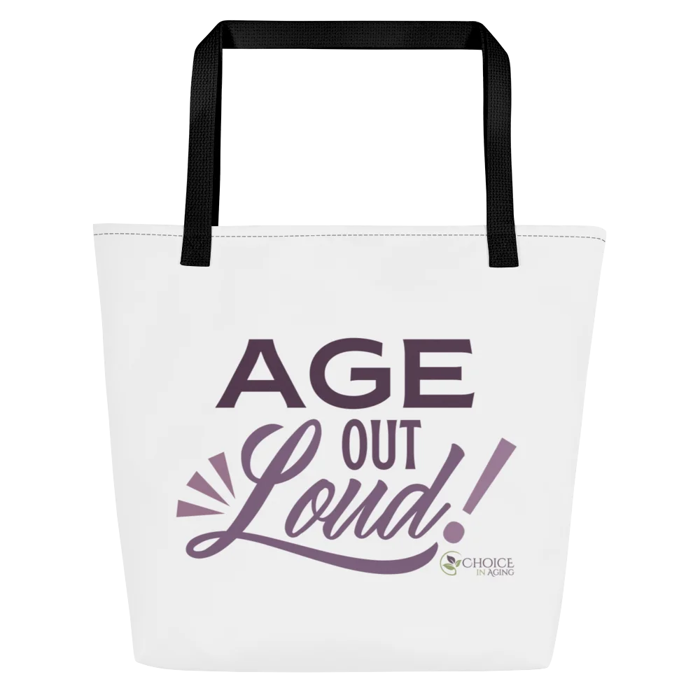 Sublicolor Tote Bag with Pocket - "Age Out Loud" product image (1)