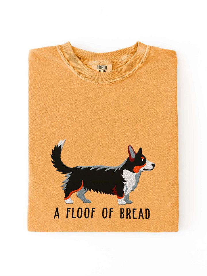 A Floof of Bread T-Shirt(Embroidered) of a Cardigan Welsh Corgi(Tricolor) product image (1)