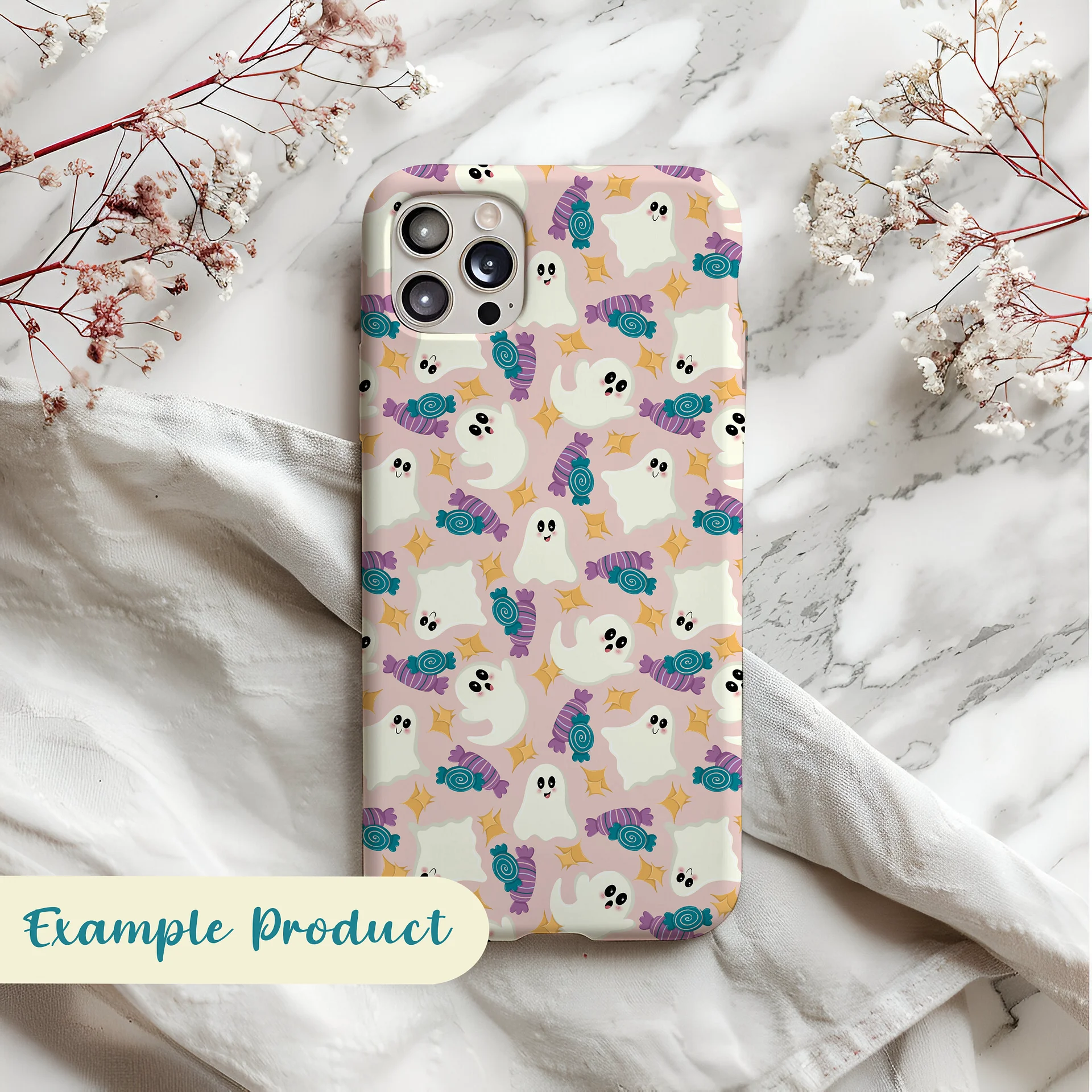 Ghosts & Candy Seamless Pattern product image (5)