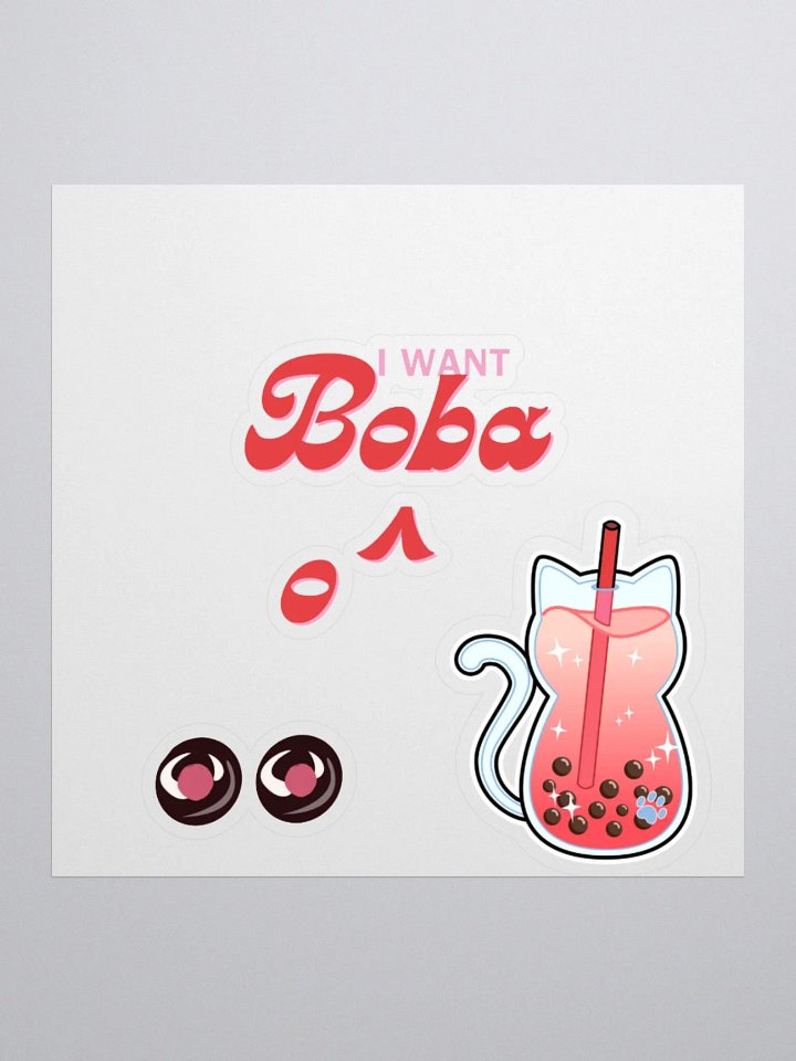 Boba Sticker Matte product image (1)