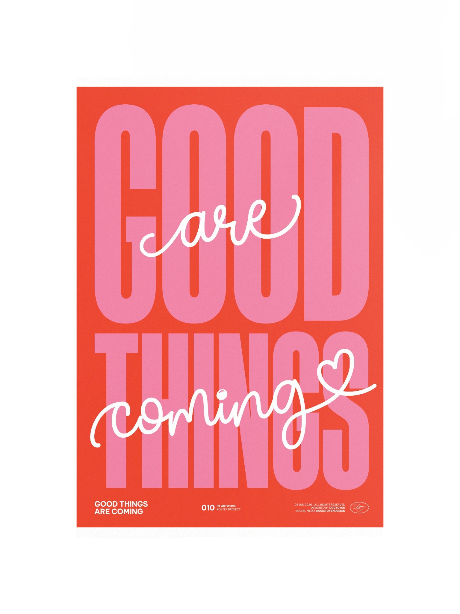 "GOOD THINGS ARE COMING" Print Poster (Unframe) product image (7)