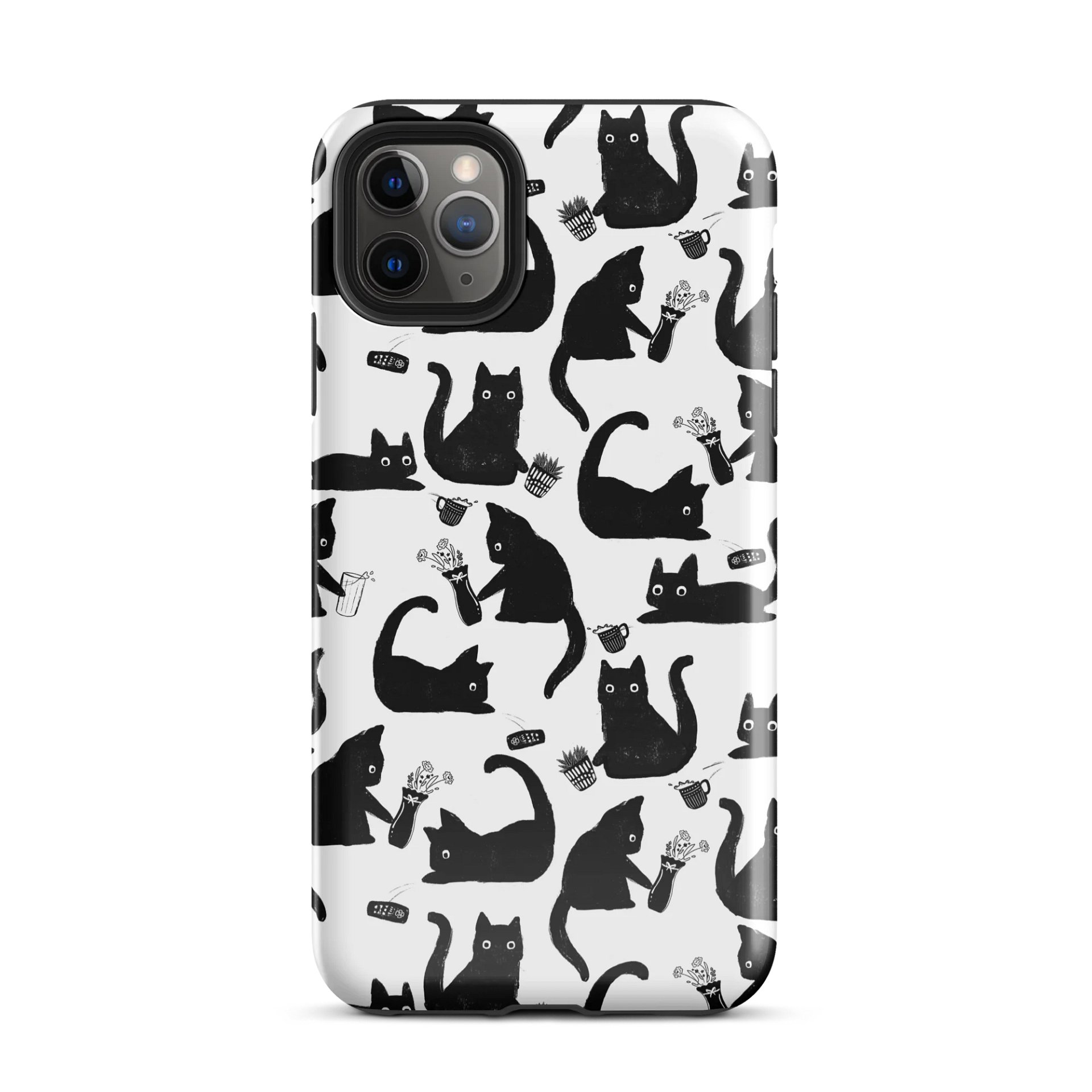 Bad Cats Knocking Stuff Over Patterned iPhone Case product image (2)