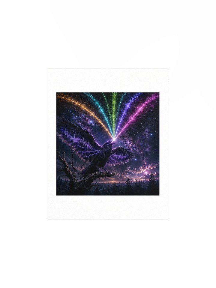 Forest Frequency Cosmic Raven Poster product image (5)