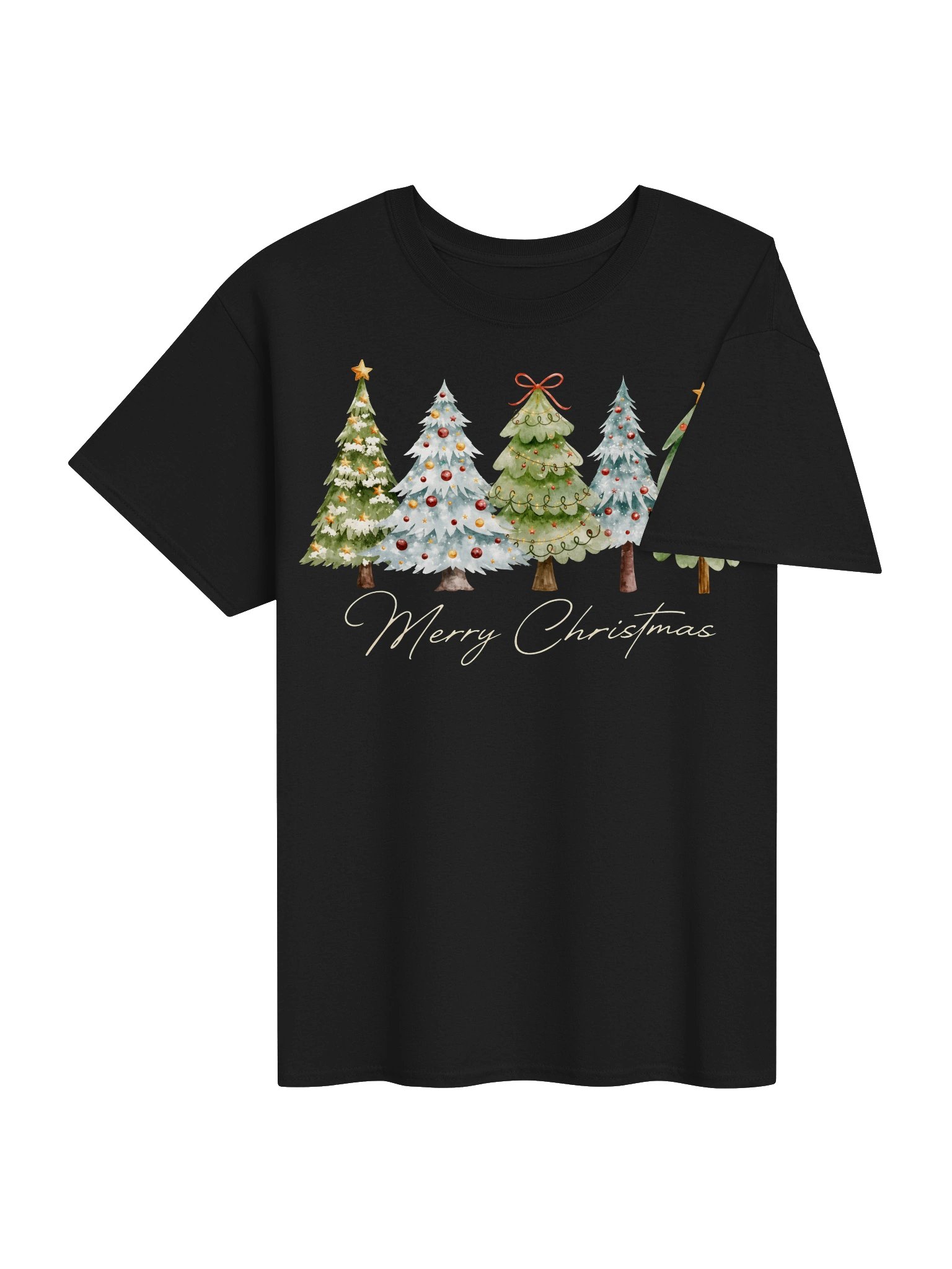 Merry Christmas Trees Graphic T-Shirt product image (13)