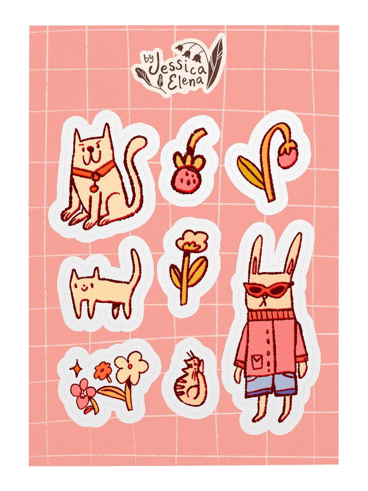 Cool Cats Sticker Sheet product image (1)