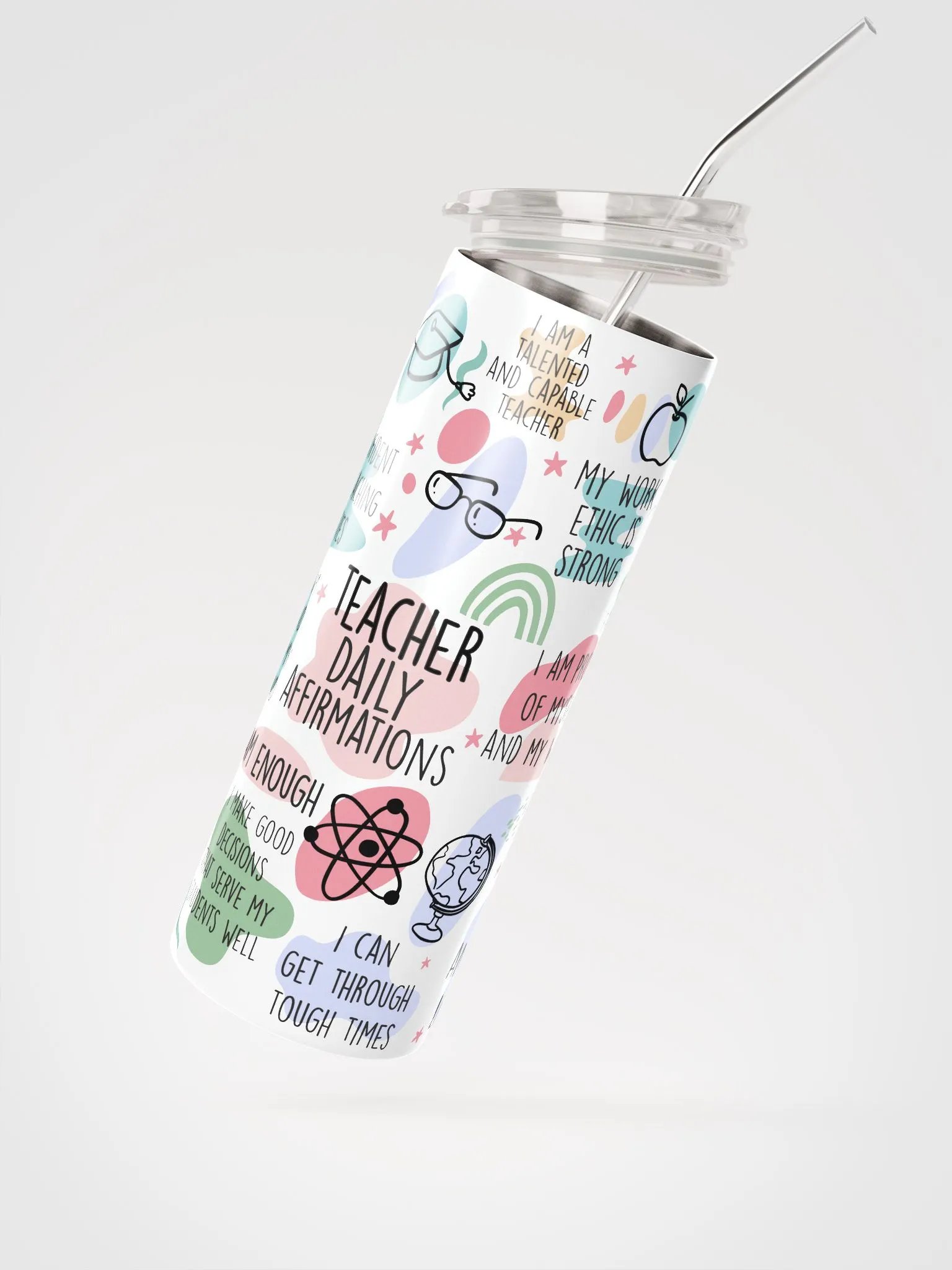 Teacher Daily Affirmations Tumbler 20 oz. product image (7)