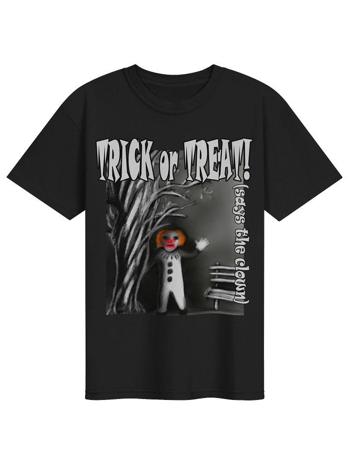 Clown "Trick or Treat" T-Shirt. Men's Comfort Colors Garment-Dyed Heavyweight T-Shirt product image (1)