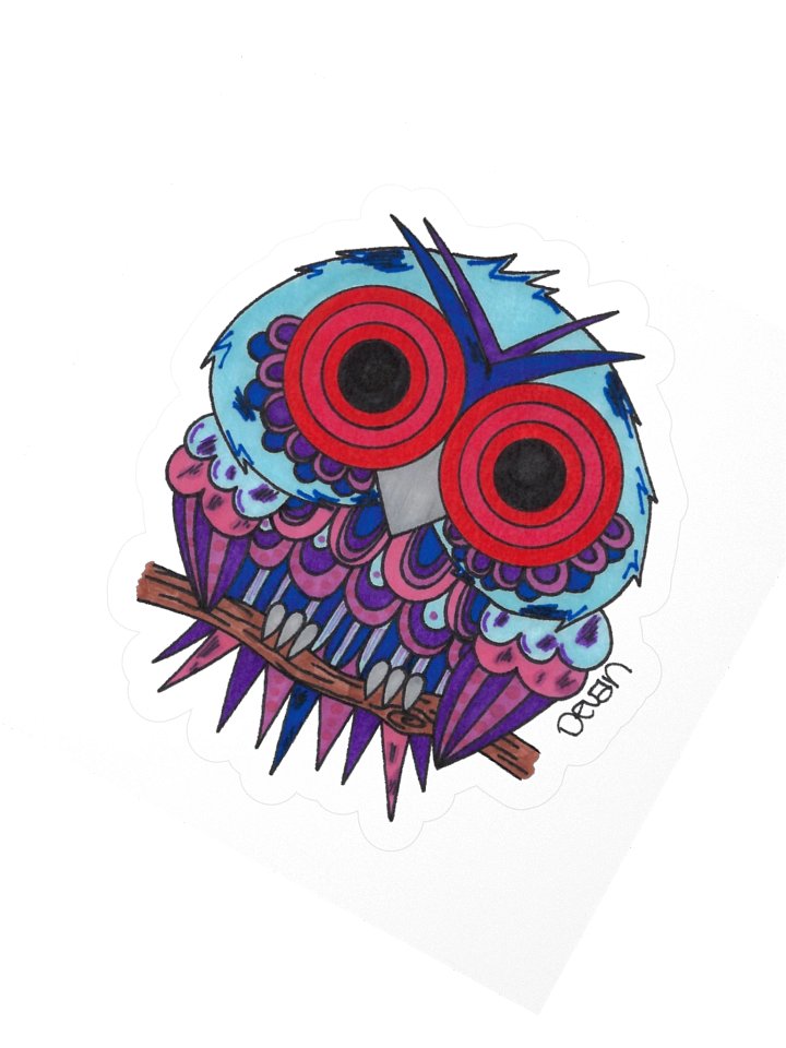 Cousins Owl: Cloud Sticker product image (2)