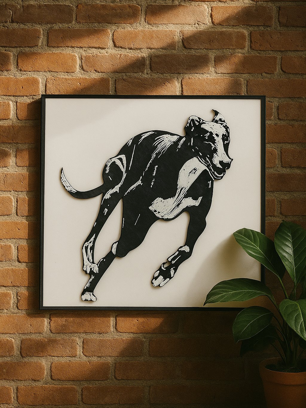 3D Printed Running Greyhound Portrait product image (1)