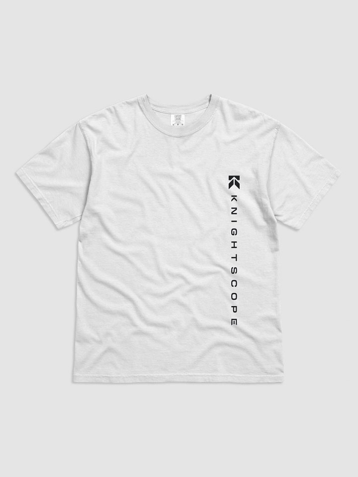 Knightscope Vertical Emblem Comfort Tee - Black on White product image (1)