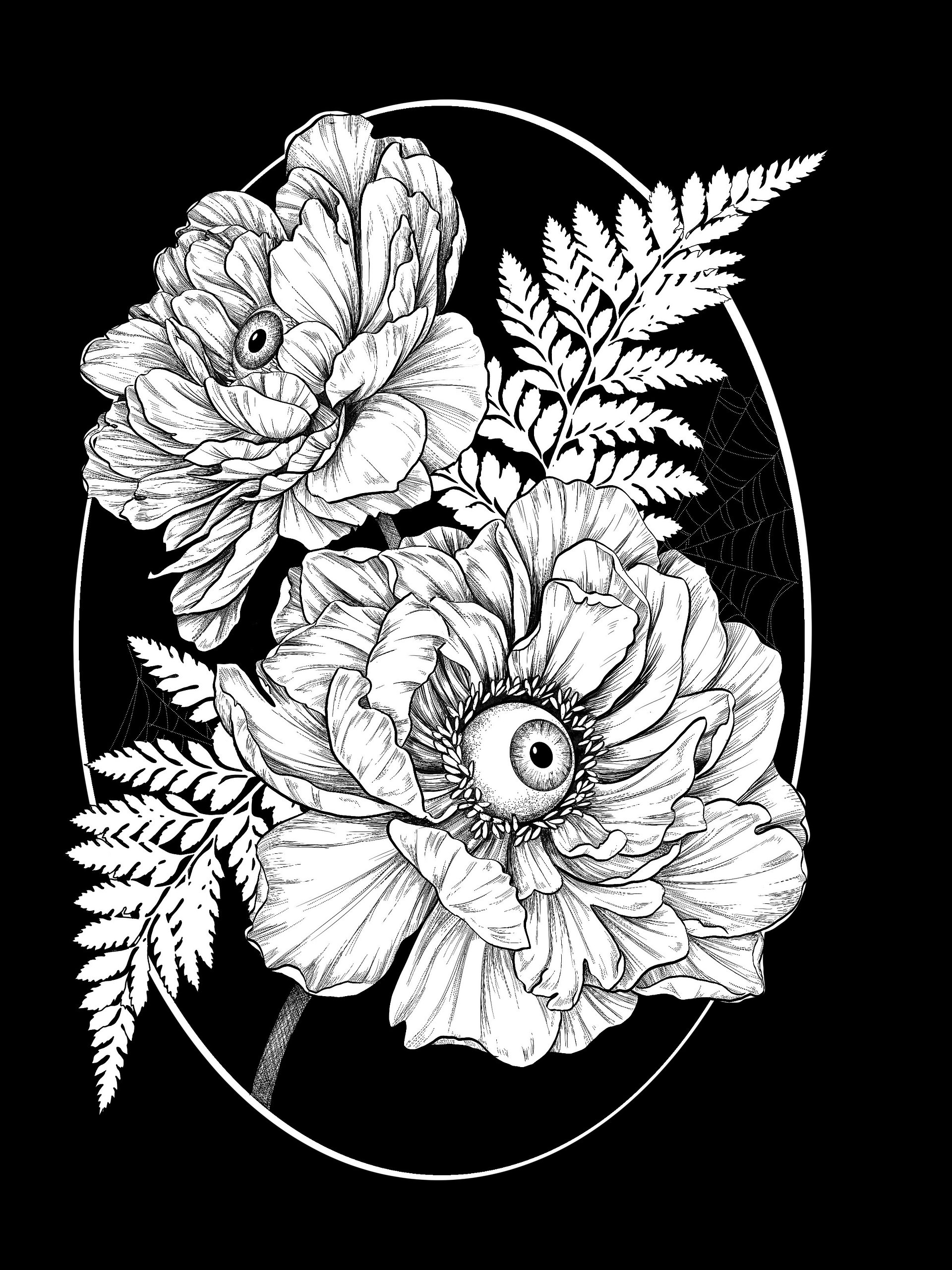 Botanical Gothic Floral Muscle Tank product image (2)