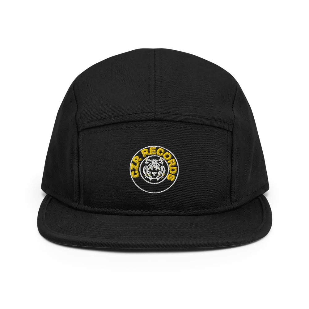 Tiger Circle Yellow Font 5 Panel Hat product image (6)