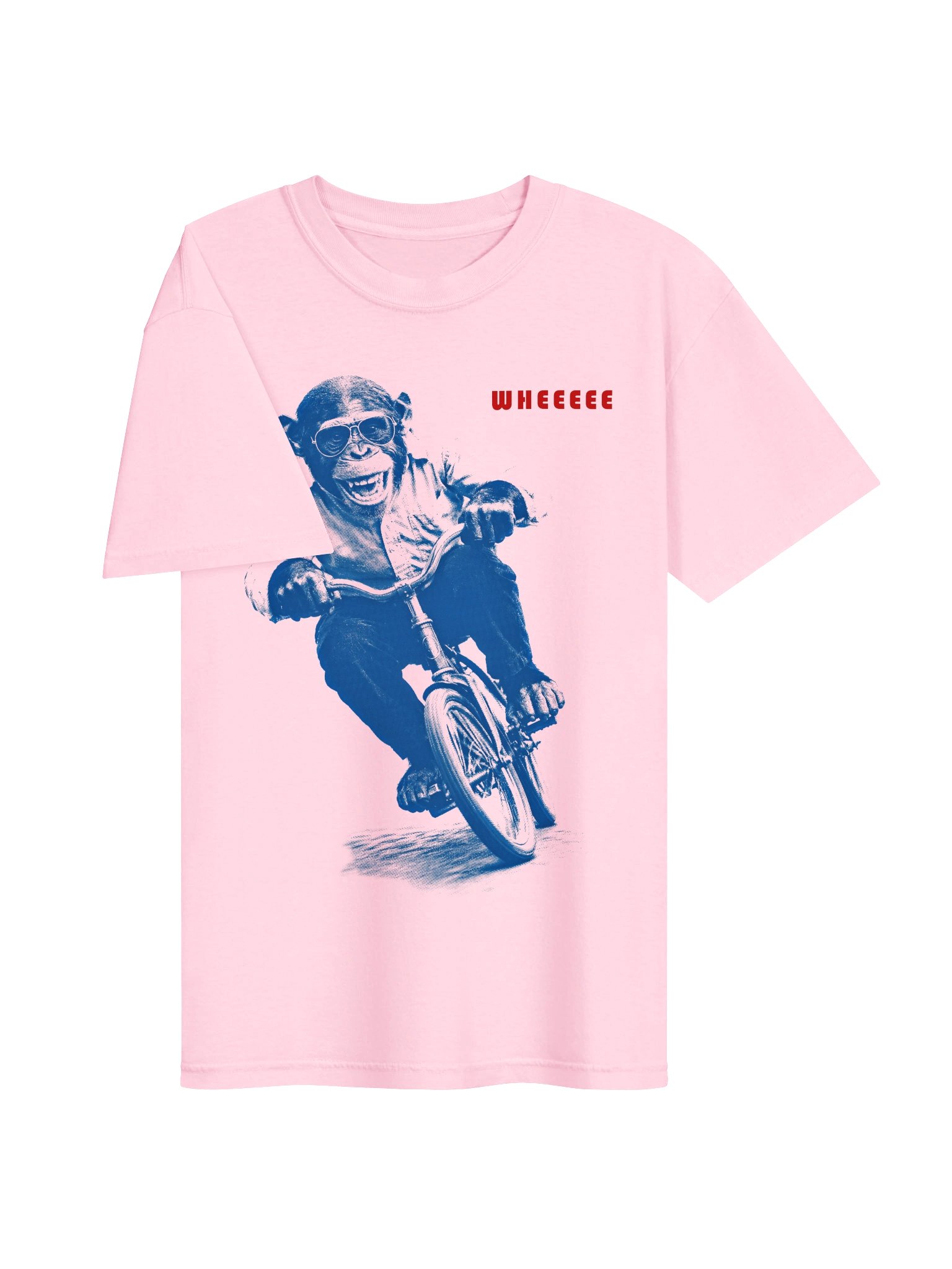 WHEEEEE Chimp Riding Bicycle | Heavyweight Graphic Tee product image (11)