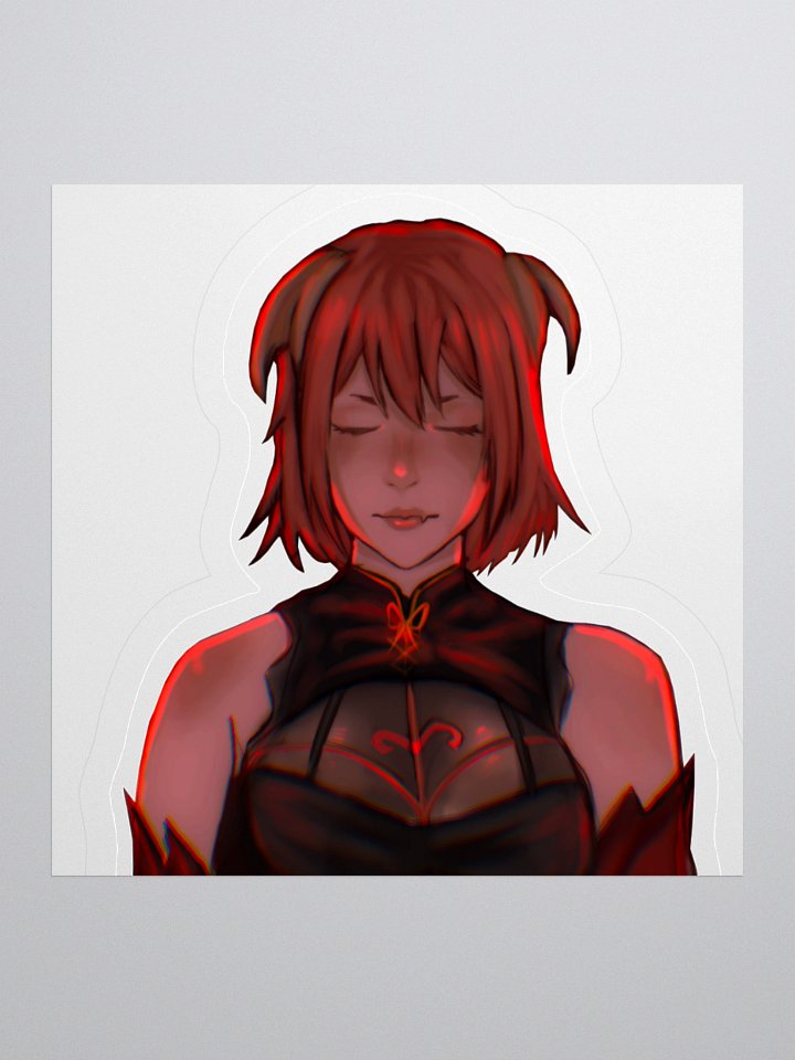 Crimson Horns Kiss Cut Stickers product image (1)