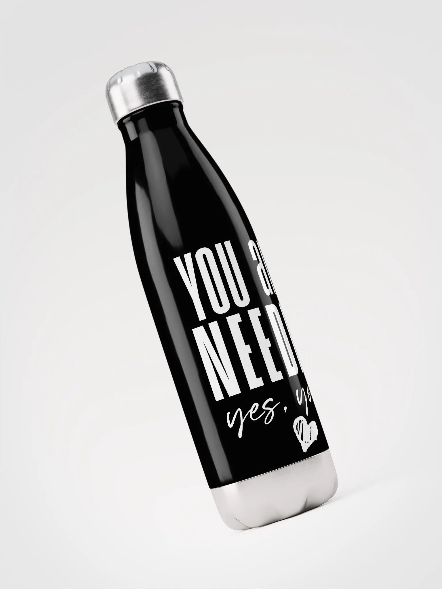 You are Needed Stainless Steel Bottle - black product image (3)