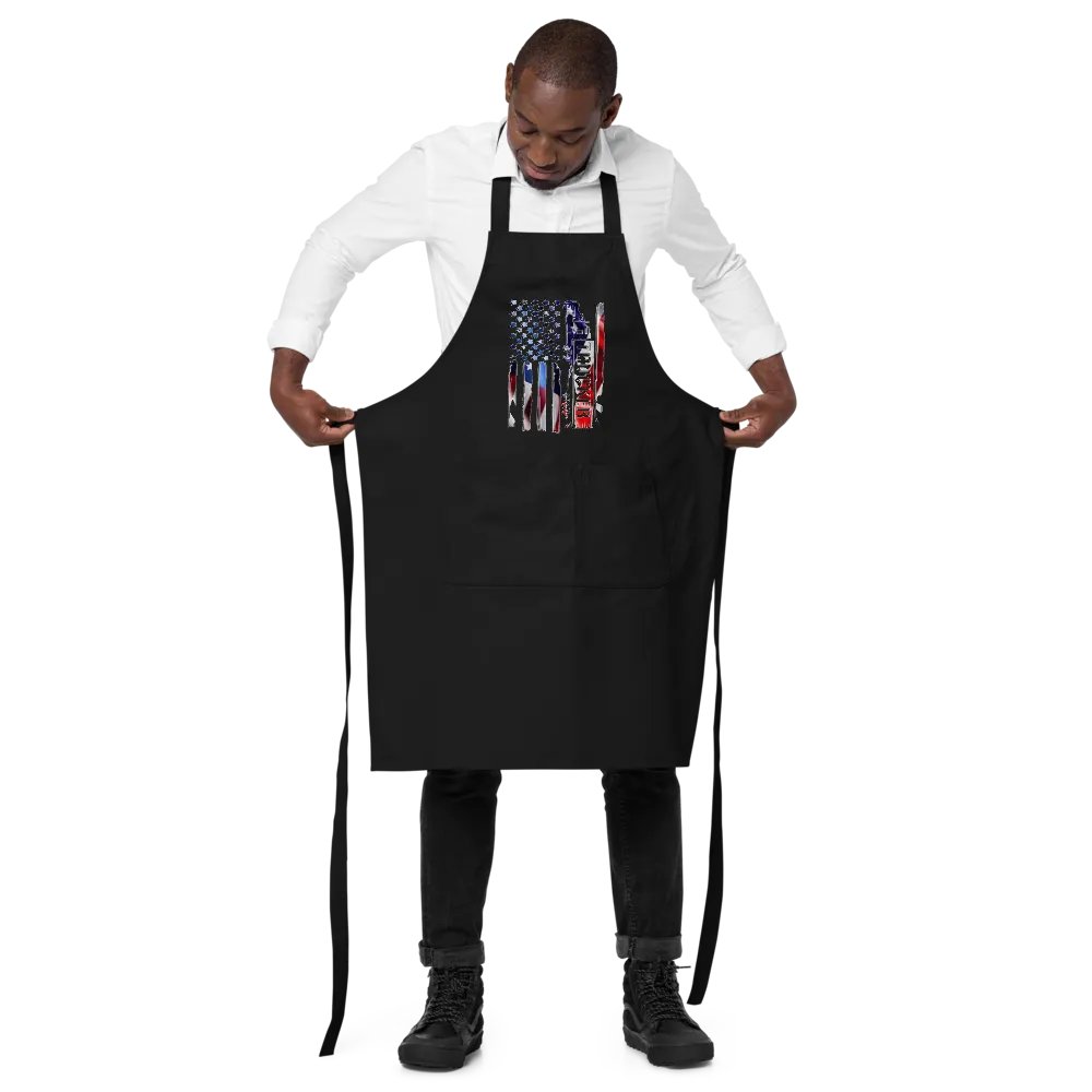 Patriotic Trucker Flag Apron product image (2)